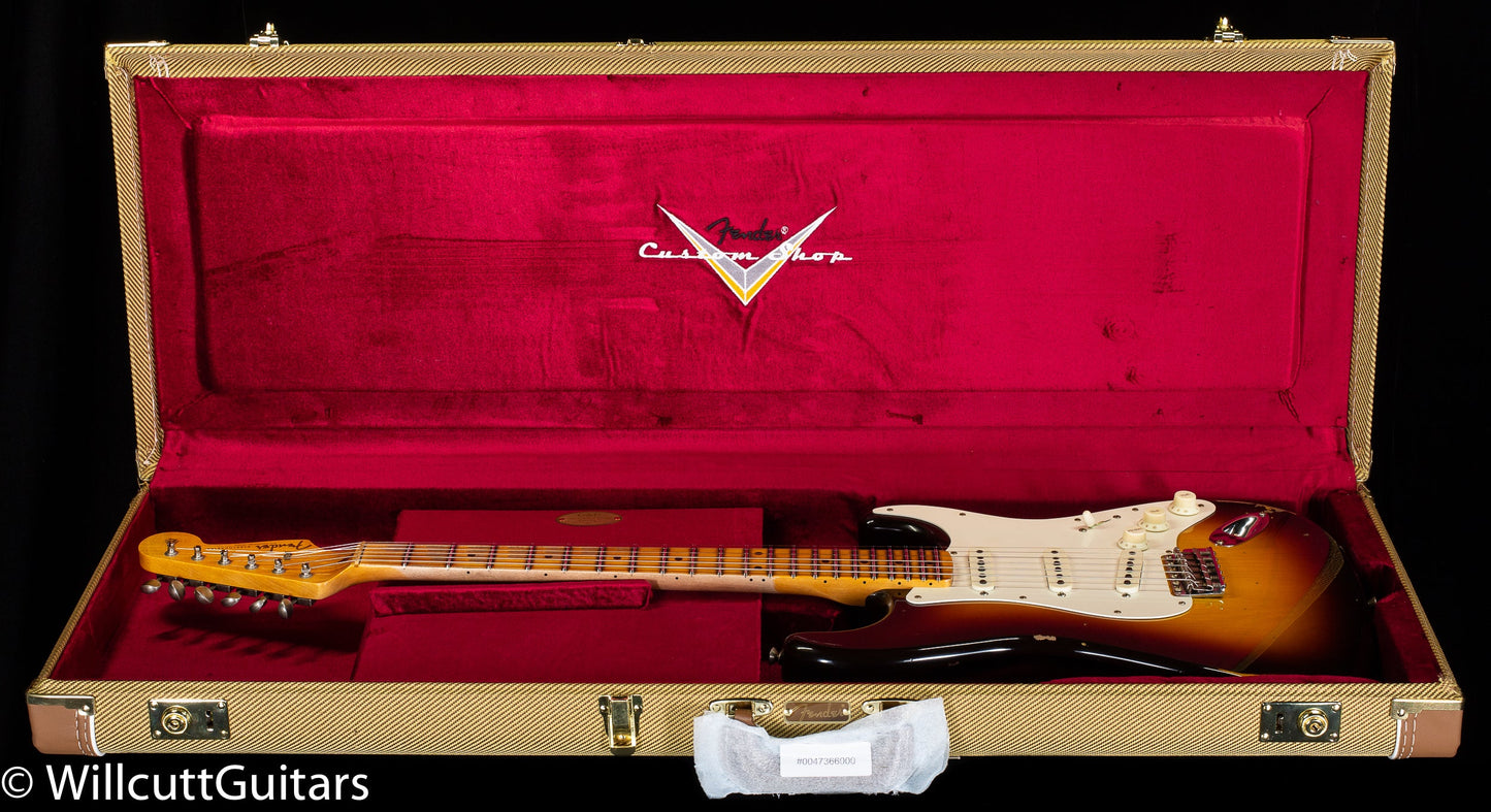 Fender Custom Shop LTD Fat '50s Strat Relic Wide Fade Chocolate 2-Tone Sunburst (467)