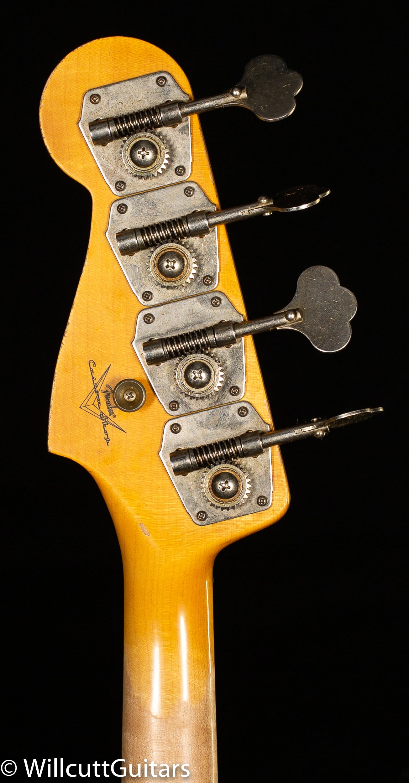 Fender Custom Shop 1961 Jazz Bass Heavy Relic Aged Olympic White (542)