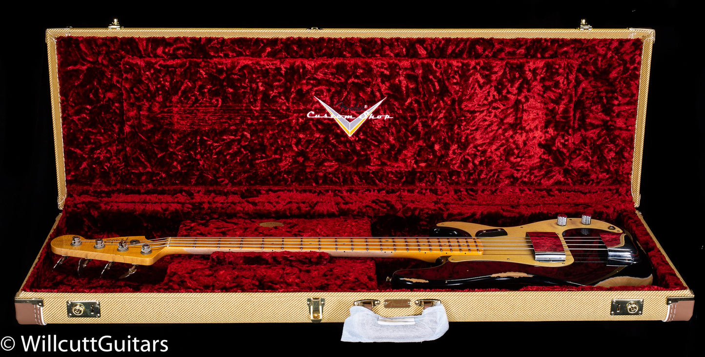 Fender Custom Shop 1958 Precision Bass Heavy Relic Aged Black (579)