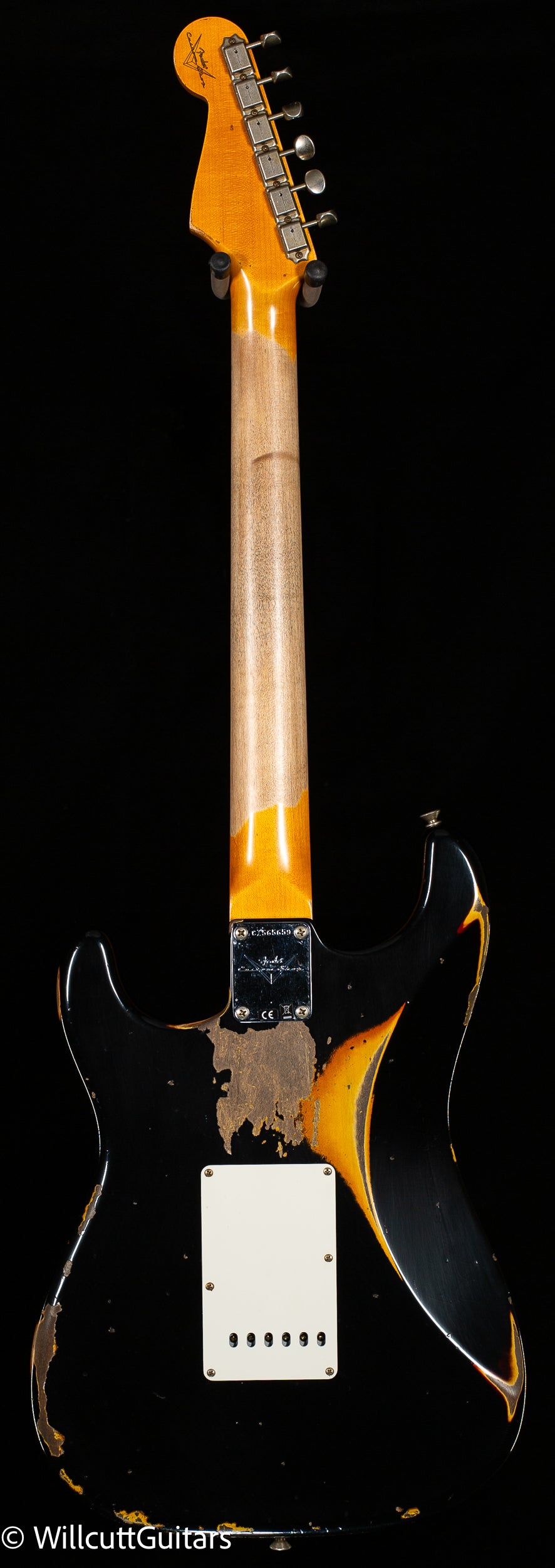 Fender Custom Shop 1960 Stratocaster Heavy Relic Aged Black/3-Tone Sunburst (659)