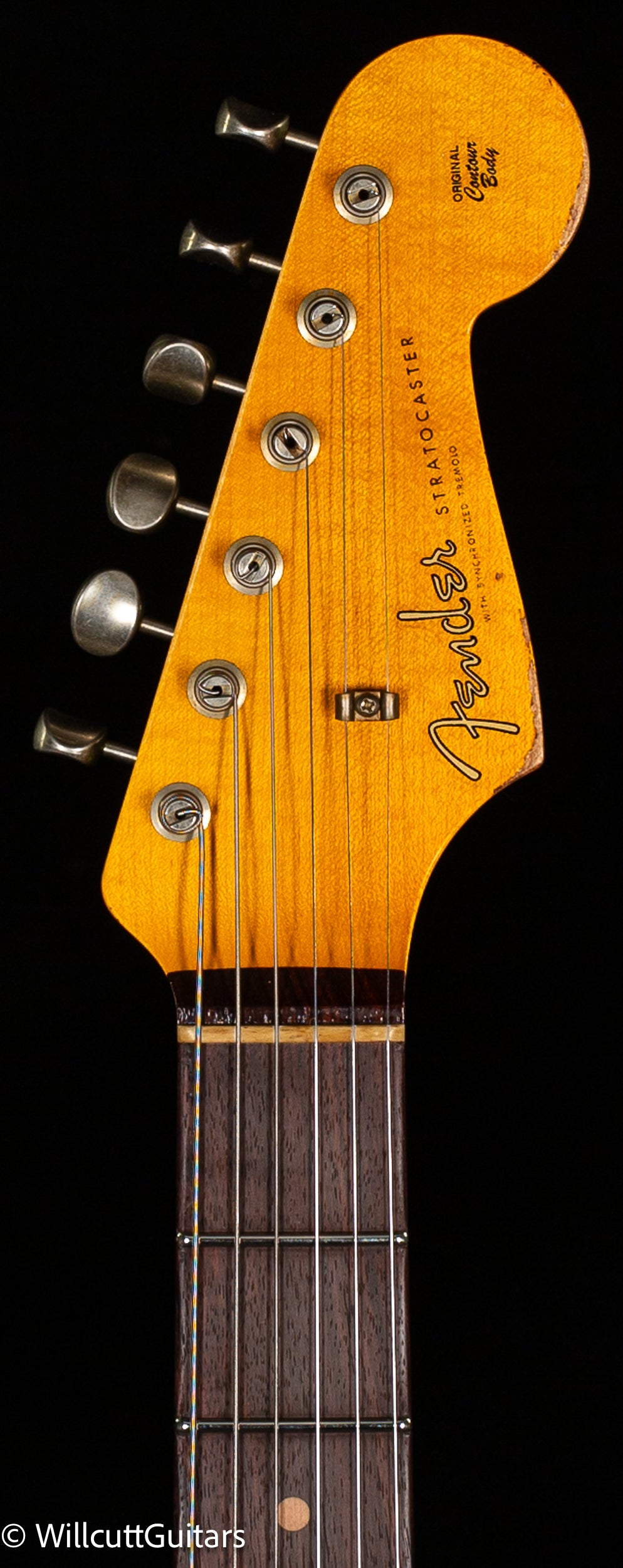 Fender Custom Shop 1960 Stratocaster Heavy Relic Aged Black/3-Tone Sunburst (659)
