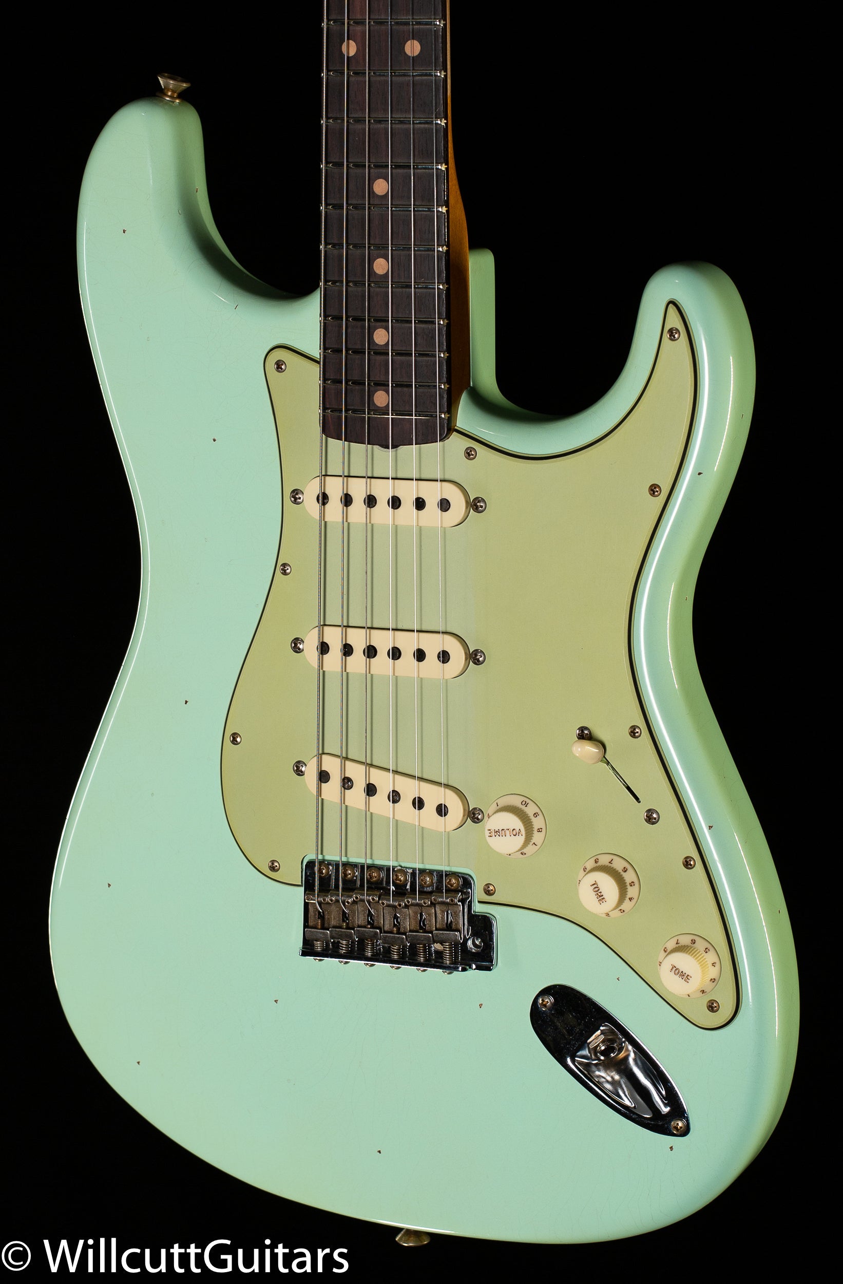 Fender Custom Shop 1960 Stratocaster Journeyman Relic Faded Aged Surf Green (641)