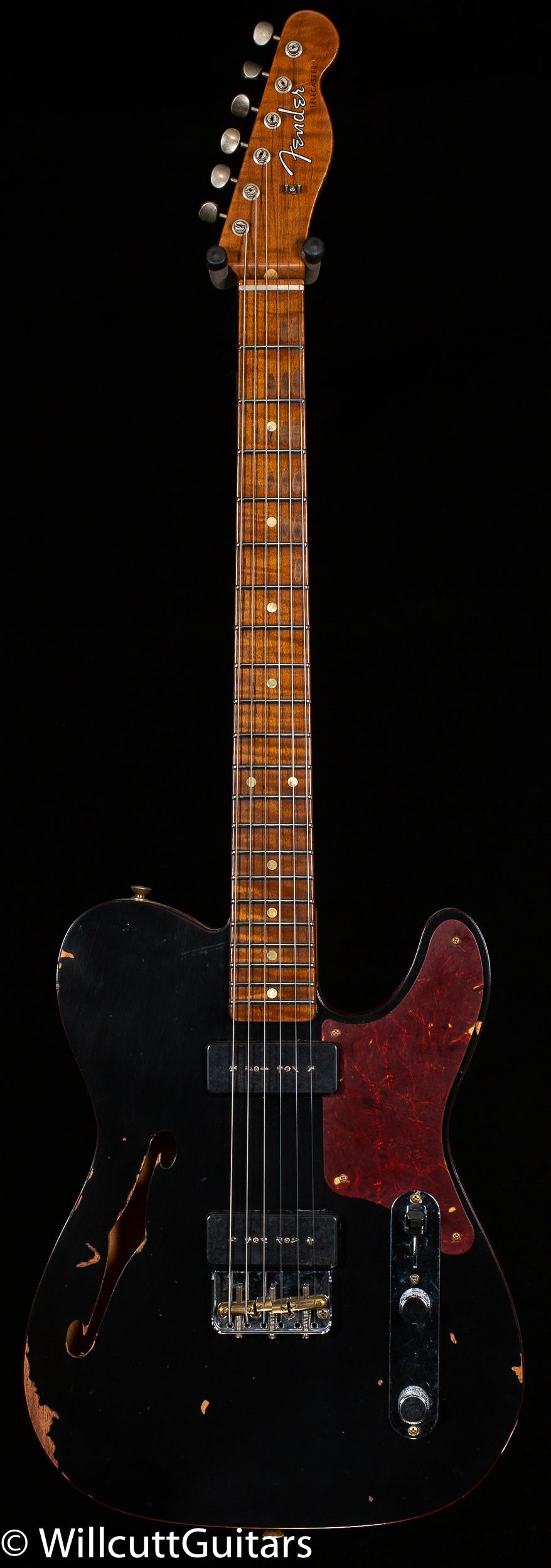 Fender Custom Shop LTD P90 Thinline Telecaster Relic Black (687)