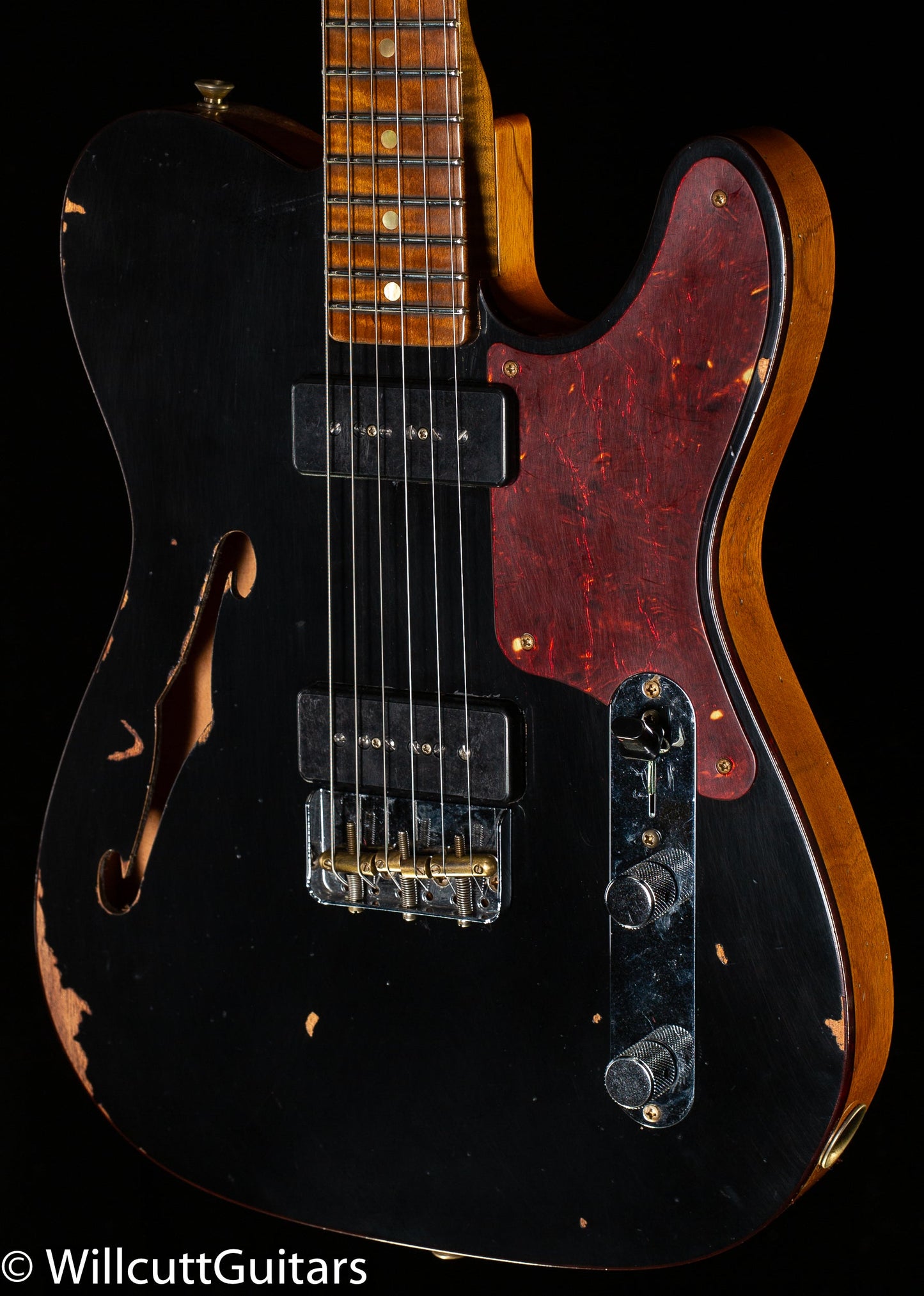 Fender Custom Shop LTD P90 Thinline Telecaster Relic Black (687)