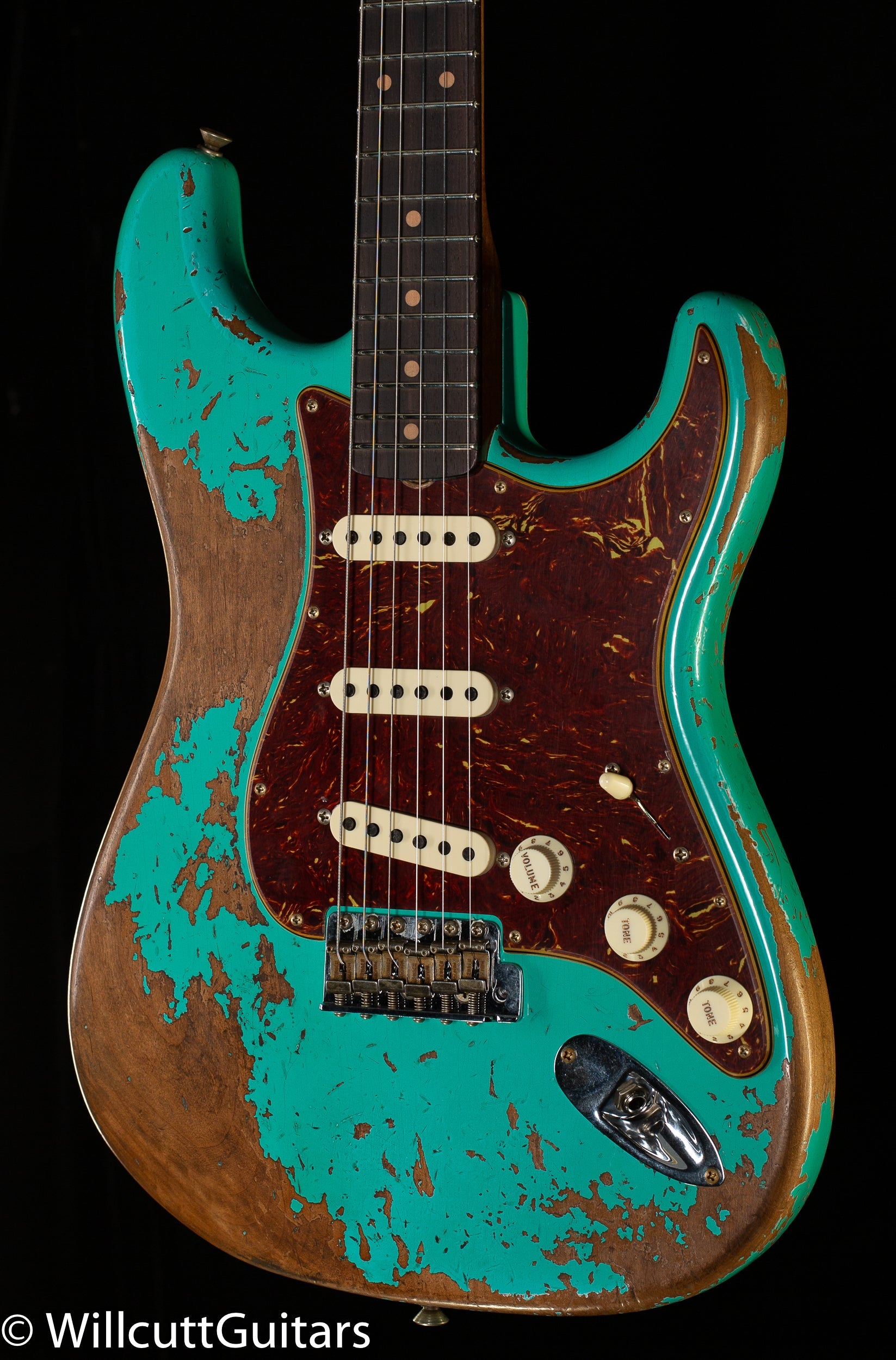 Fender Custom Shop Roasted 1960 Stratocaster Heavy Relic Aged Sea Foam Green (276)