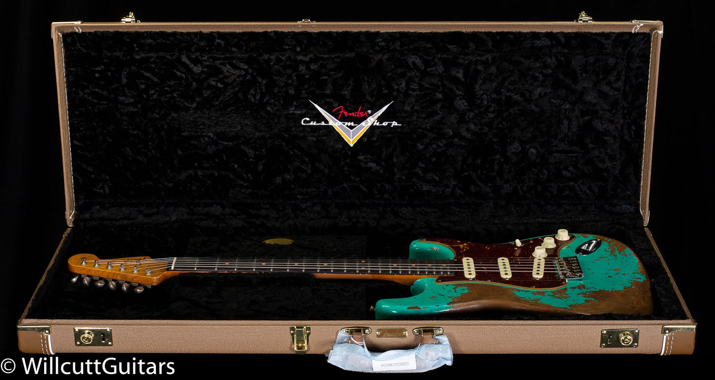 Fender Custom Shop Roasted 1960 Stratocaster Heavy Relic Aged Sea Foam Green (276)