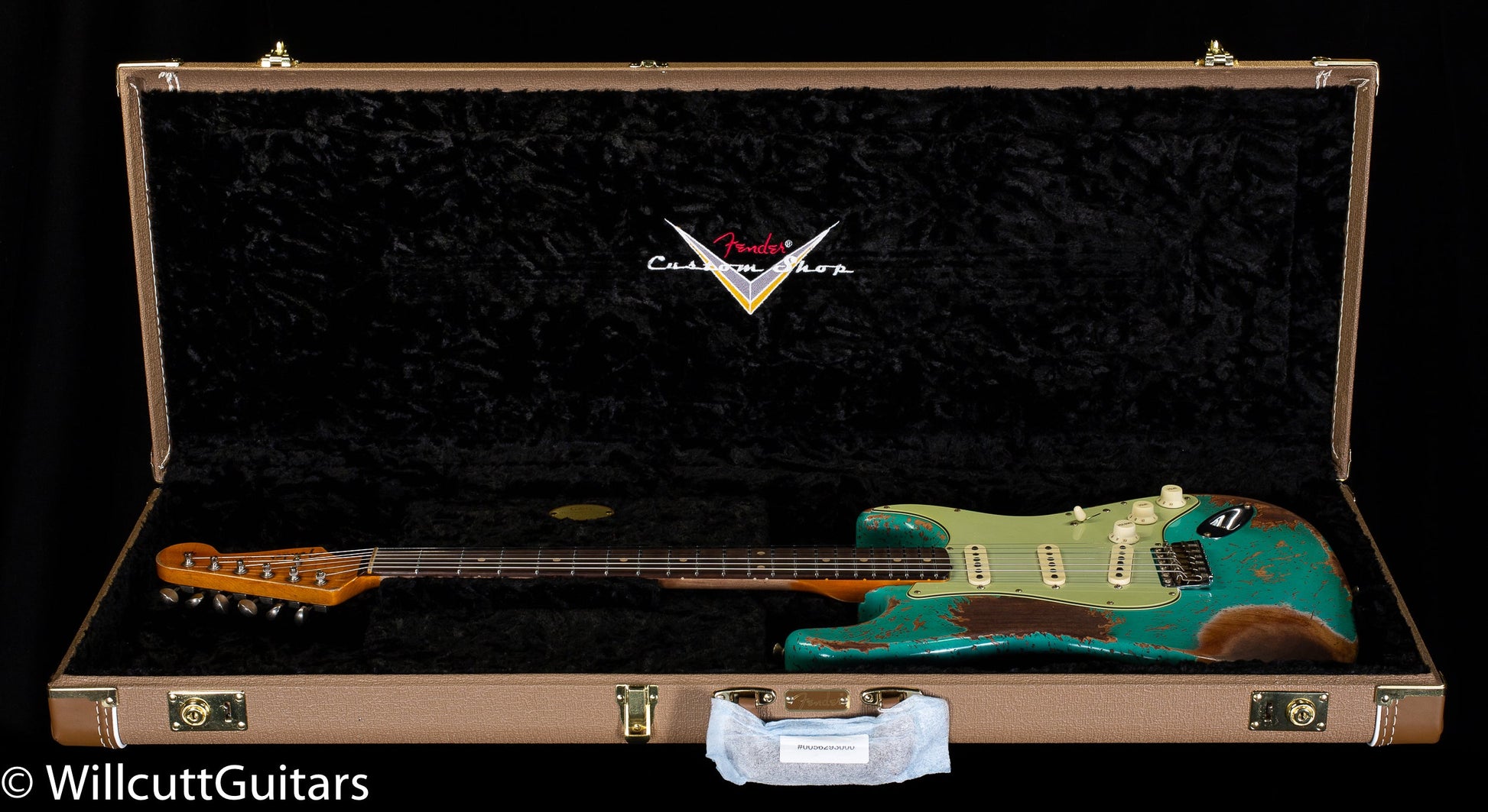 Fender Custom Shop 1960 Dual Mag II Stratocaster Super Heavy Relic Aged Sea Foam Green (625)