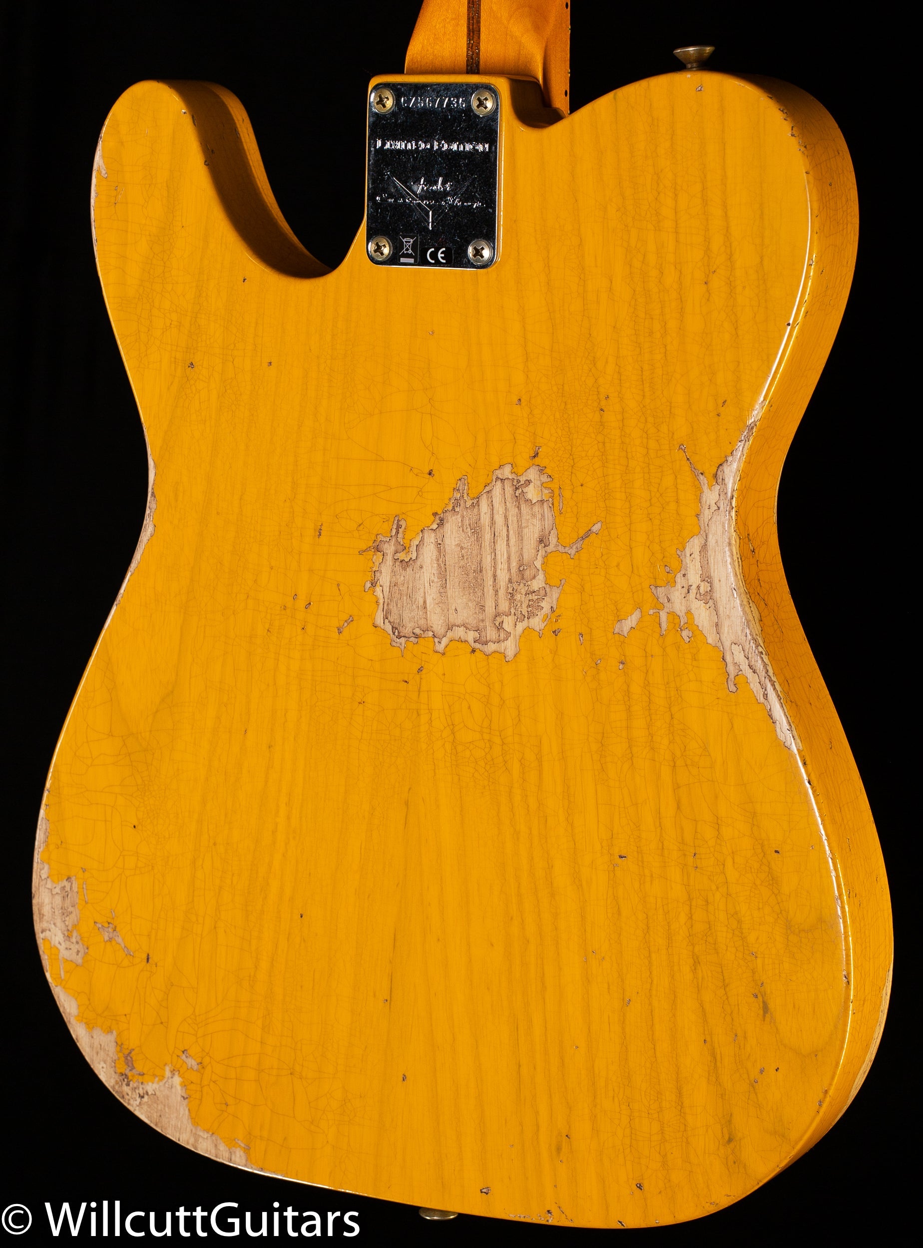Fender Custom Shop CuNiFe Blackguard Telecaster Heavy Relic Aged Butterscotch Blonde Bigsby (736)