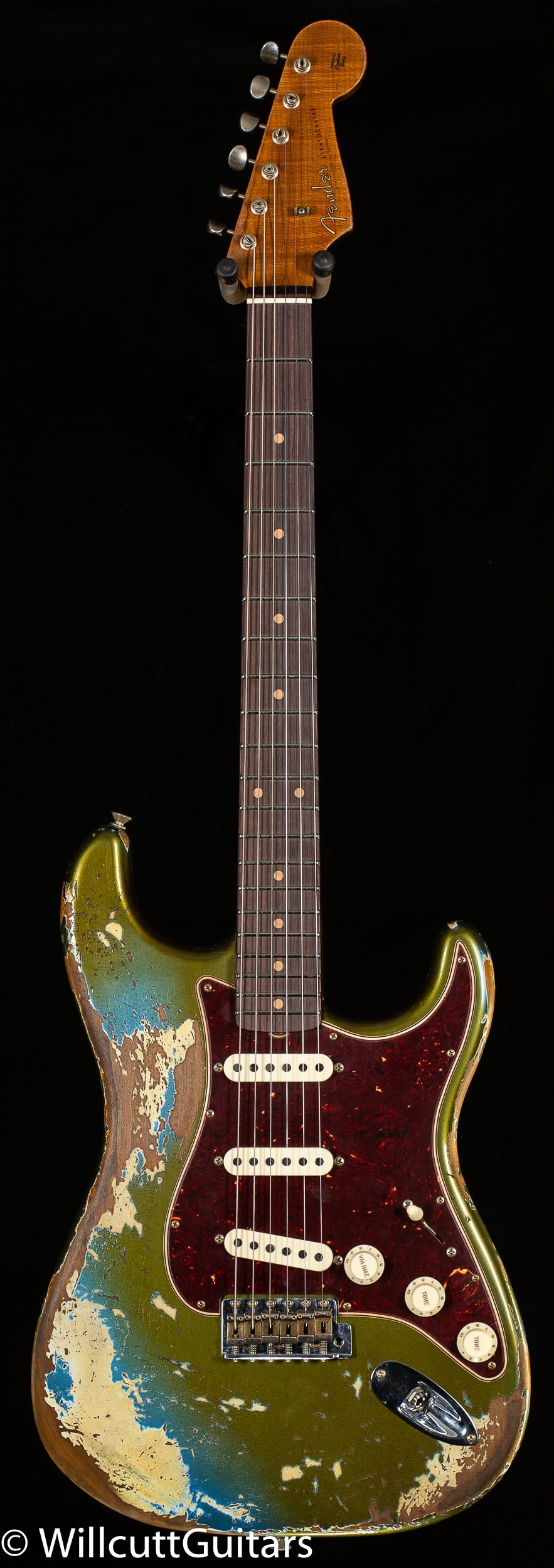 Fender Custom Shop Roasted 1960 Strat Super Heavy Relic Aged Olive Green (159)