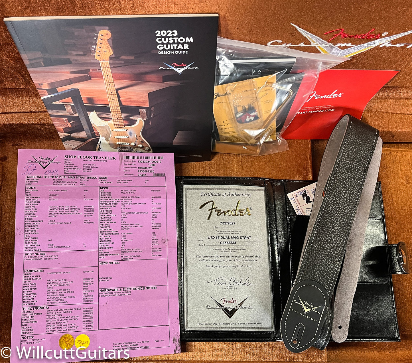 Fender Custom Shop Limited Edition 1965 Dual-Mag Stratocaster Aged Sage Green Metallic (334)