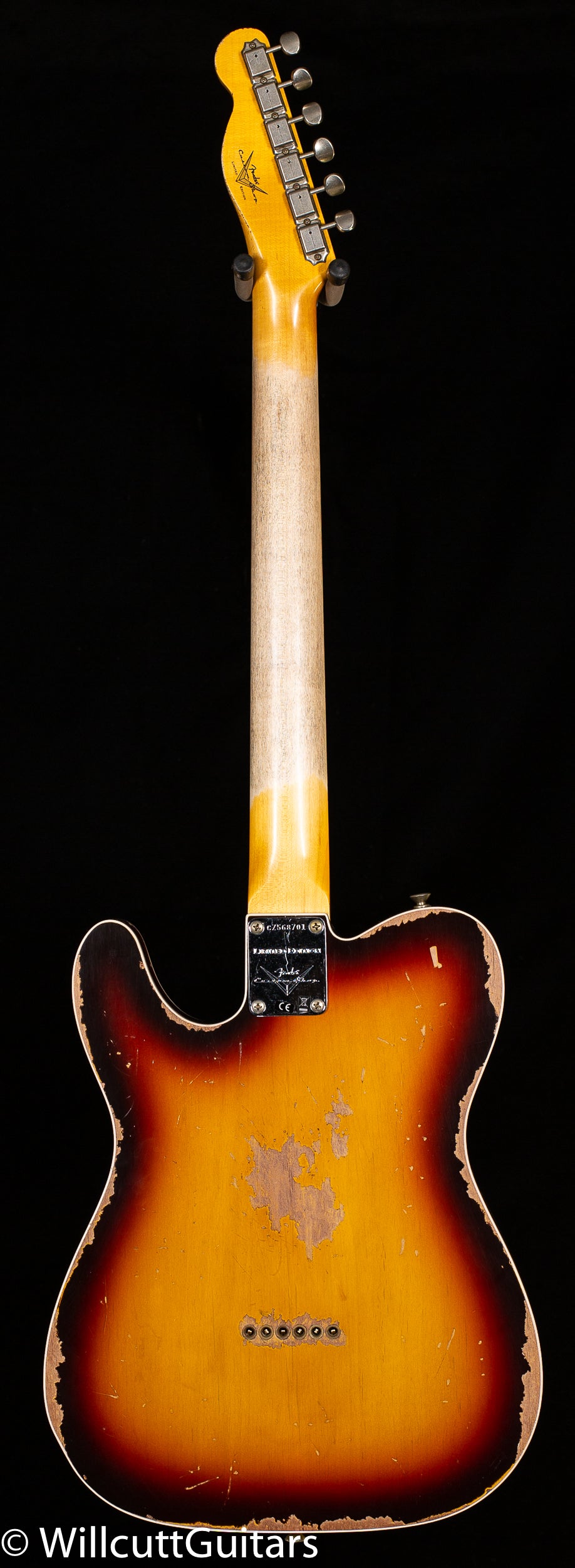 Fender Custom Shop LTD 1960 Telecaster Custom Heavy Relic Chocolate 3-Color Sunburst (701)