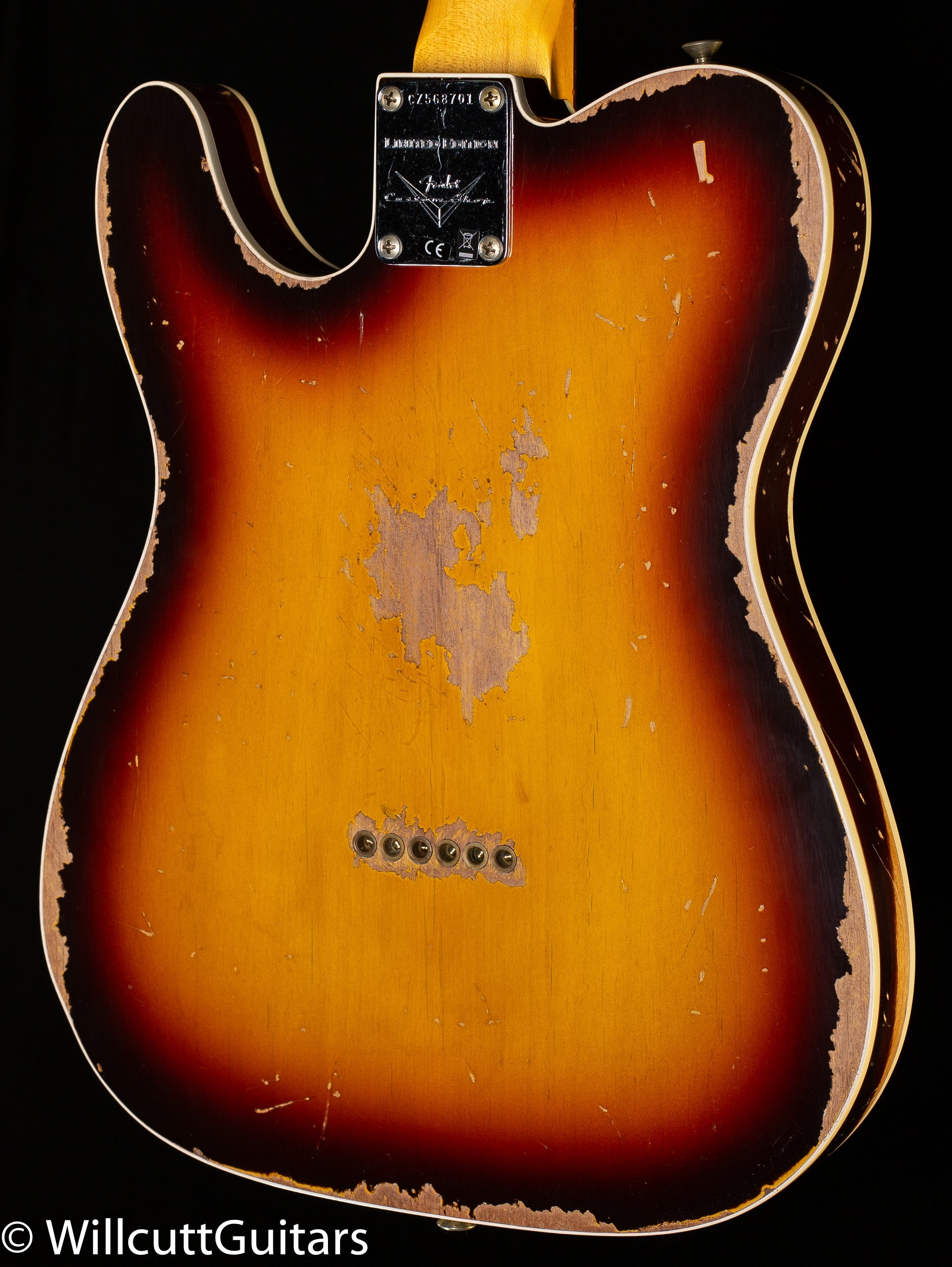 Fender Custom Shop LTD 1960 Telecaster Custom Heavy Relic Chocolate 3-Color Sunburst (701)