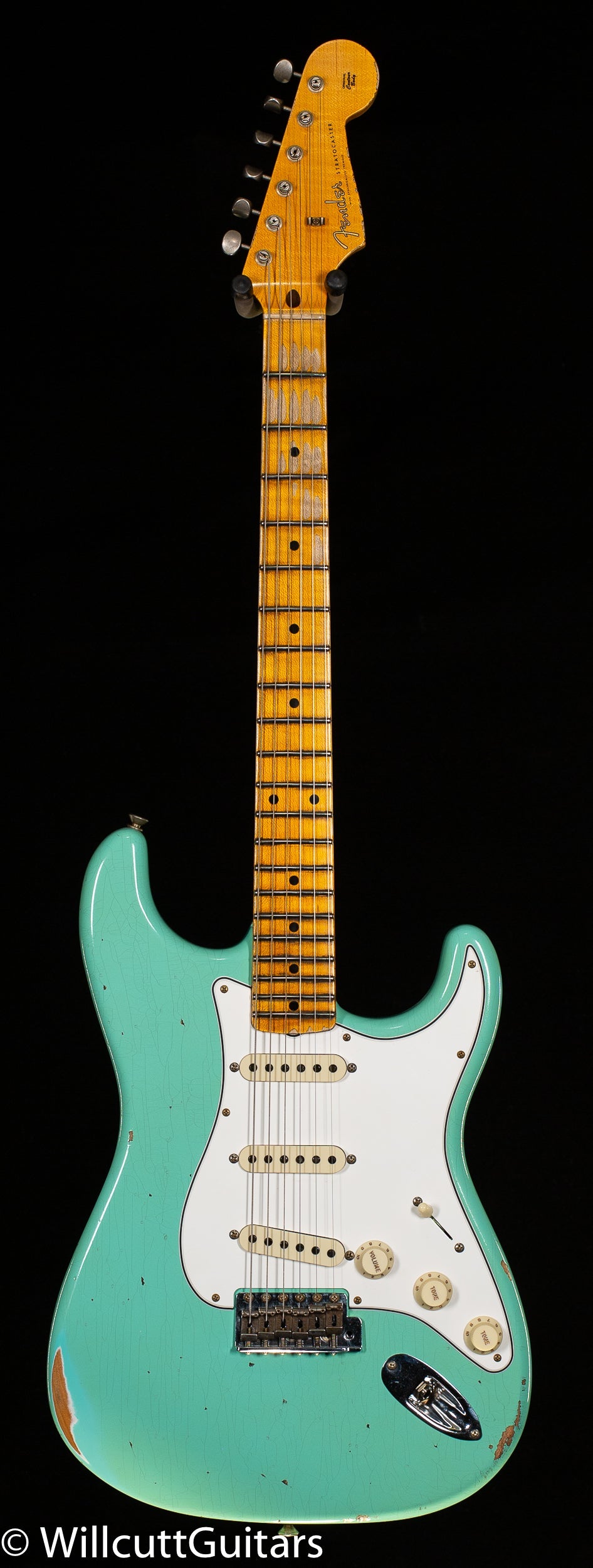 Fender Custom Shop Tomatillo Stratocaster Relic Super Faded Aged Sea Foam Green (740)