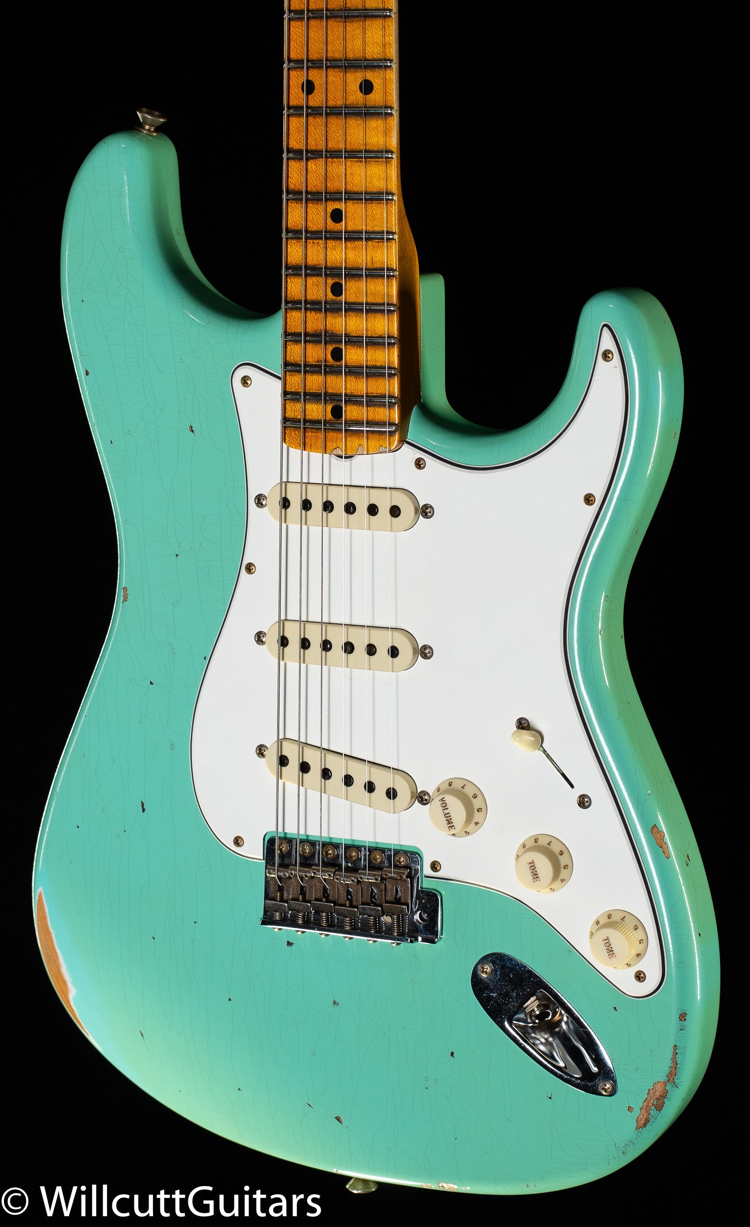 Fender Custom Shop Tomatillo Stratocaster Relic Super Faded Aged Sea Foam Green (740)