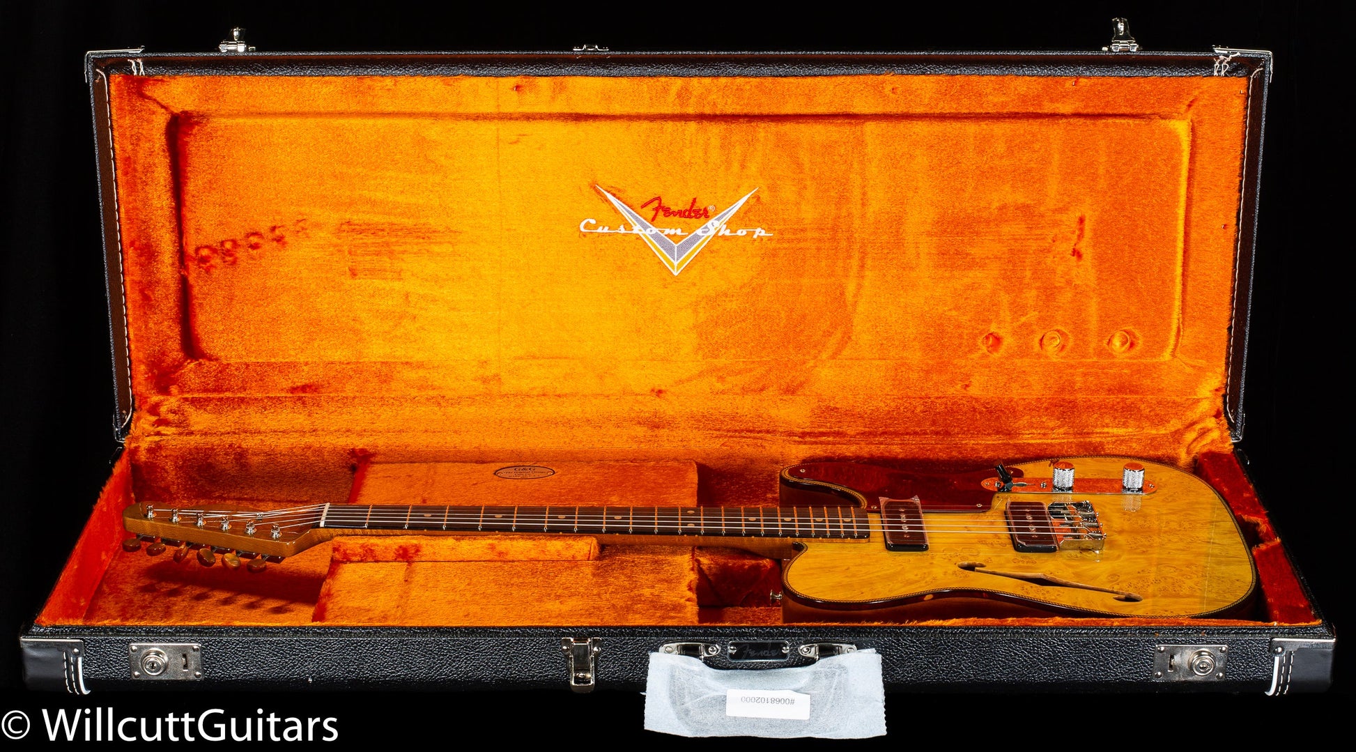 Fender Custom Shop Artisan Dual P90 Maple Burl Tele NOS, Rosewood Fingerboard, Aged Natural (310)