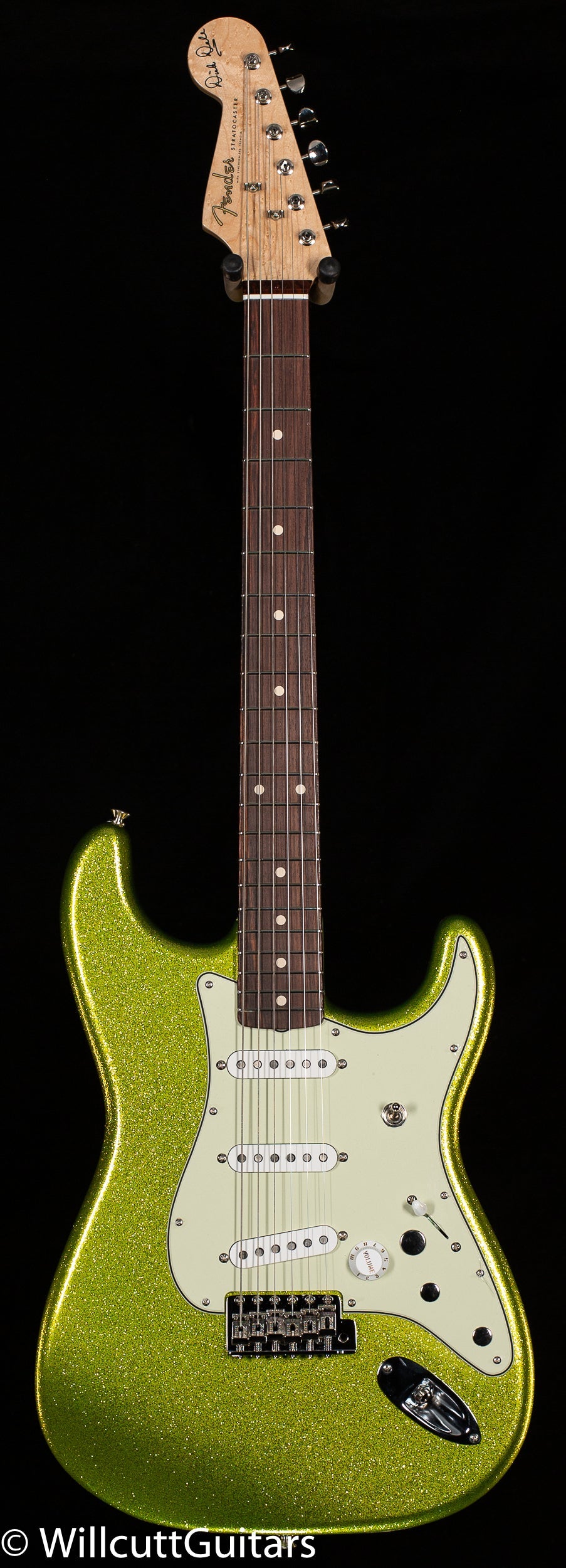 Fender Custom Shop Dick Dale Stratocaster Rosewood Fingerboard Chartreuse Sparkle (574)