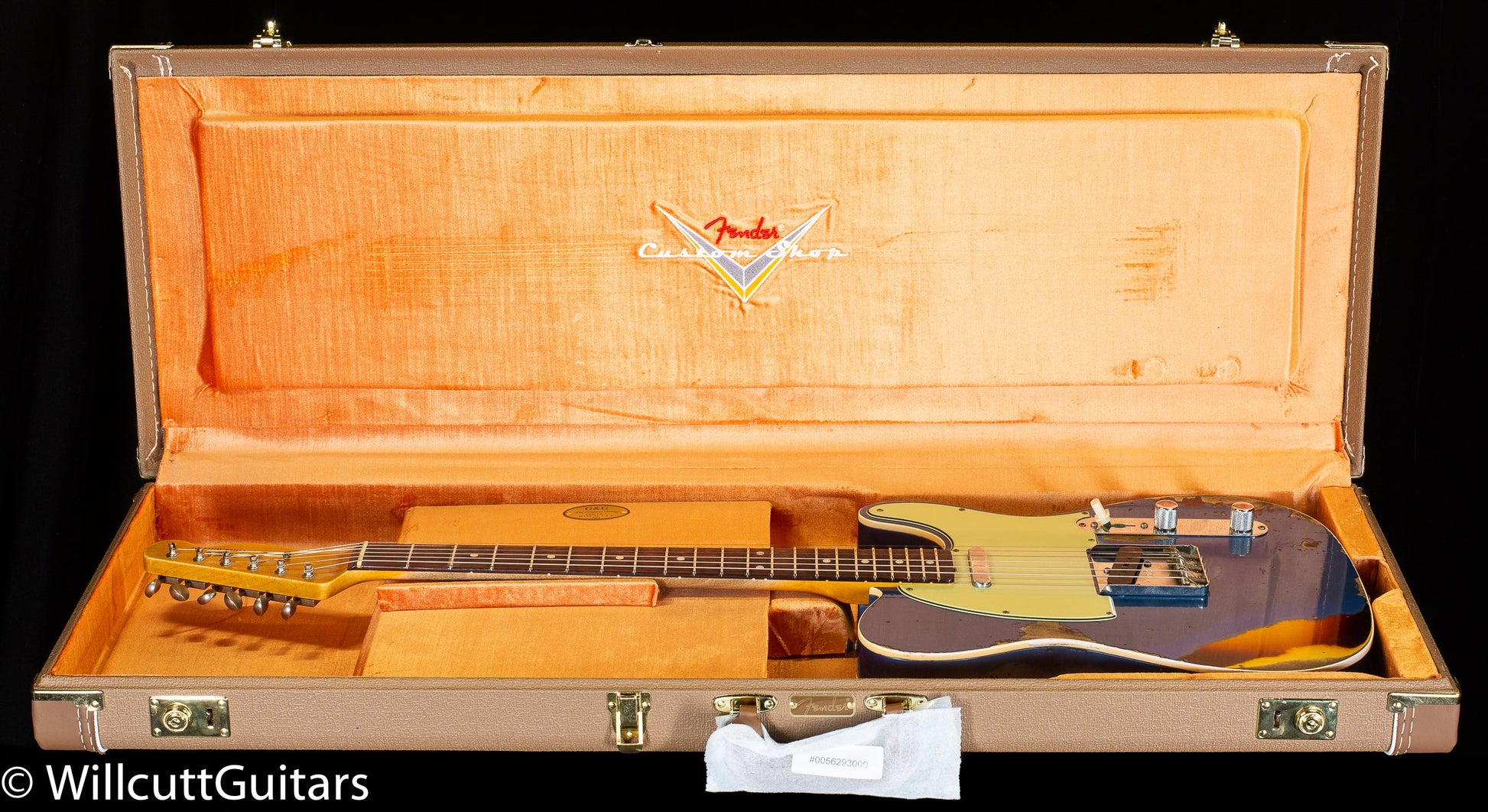 Fender Custom Shop 1960 Telecaster Custom Relic Aged Lake Placid Blue/Chocolate 3-Color Sunburst (670)