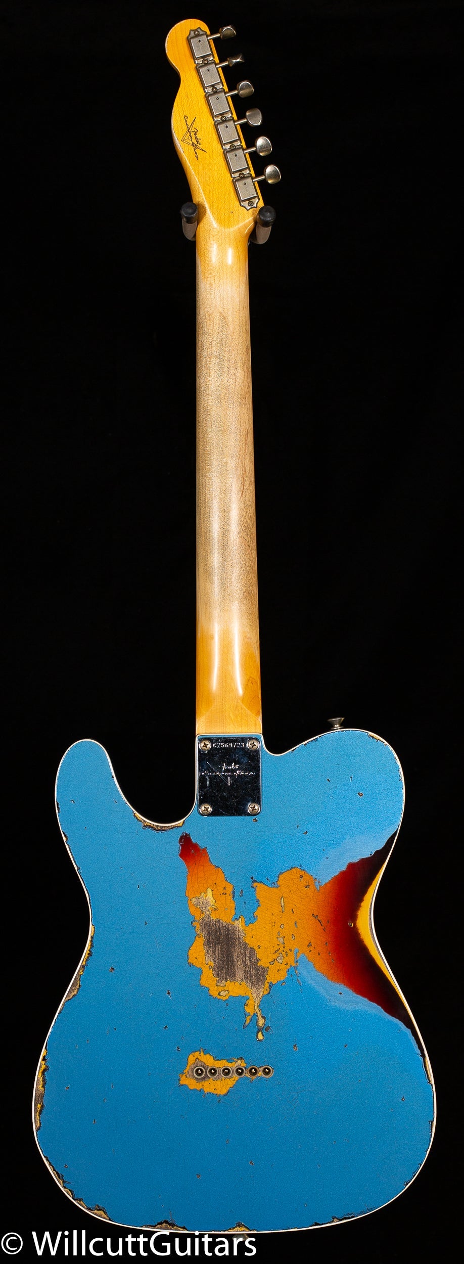 Fender Custom Shop 1960 Telecaster Custom Heavy Relic Aged Lake Placid Blue/Chocolate 3-Tone Sunburst (723)