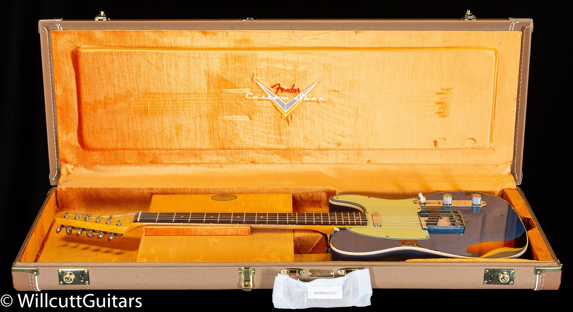 Fender Custom Shop 1960 Telecaster Custom Heavy Relic Aged Lake Placid Blue/Chocolate 3-Tone Sunburst (723)