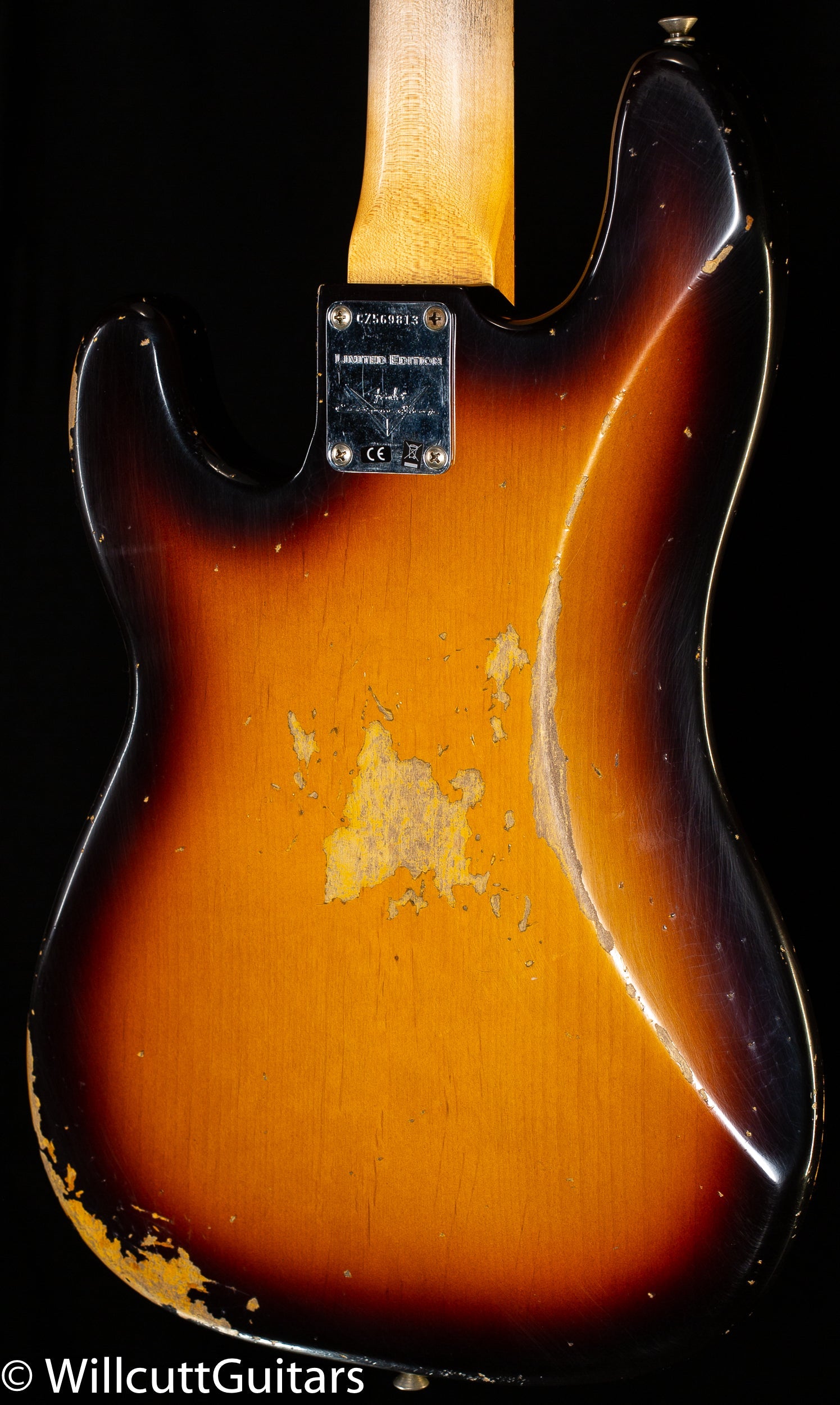 Fender Custom Shop LTD 1963 Precision Bass Heavy Relic Faded Aged 3-Tone Sunburst (813)