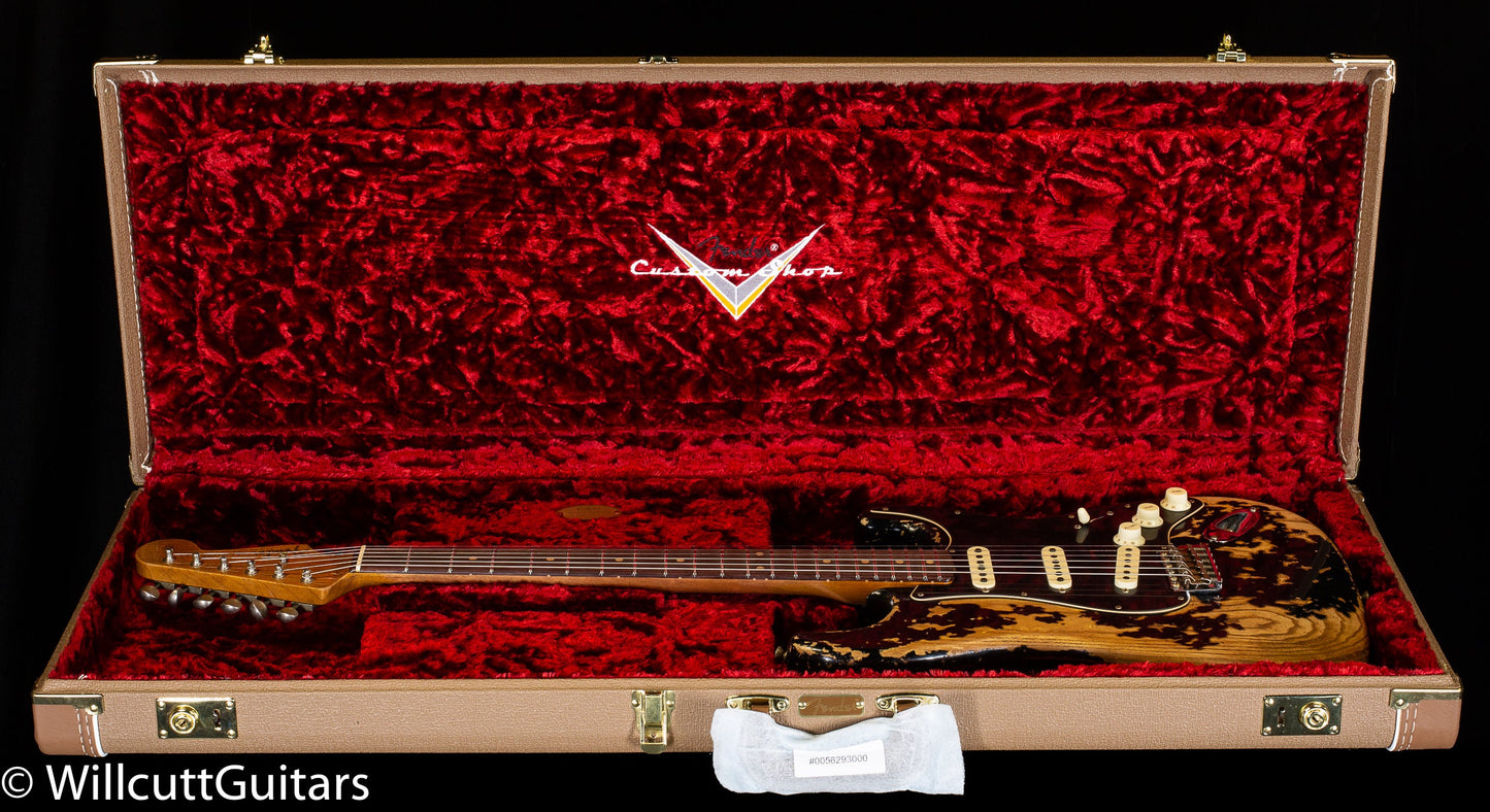 Fender Custom Shop LTD Poblano Stratocaster Super Heavy Relic Aged Black (104)