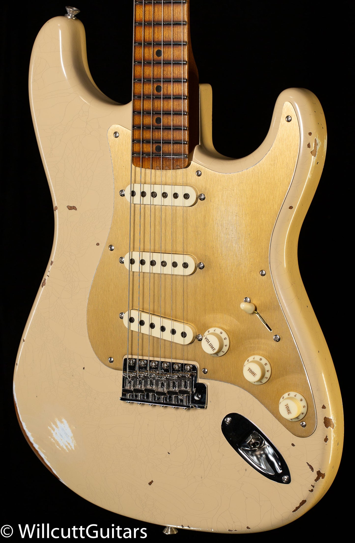 Fender Custom Shop LTD Roasted 1956 Stratocaster Relic Desert Sand Poblano (154)