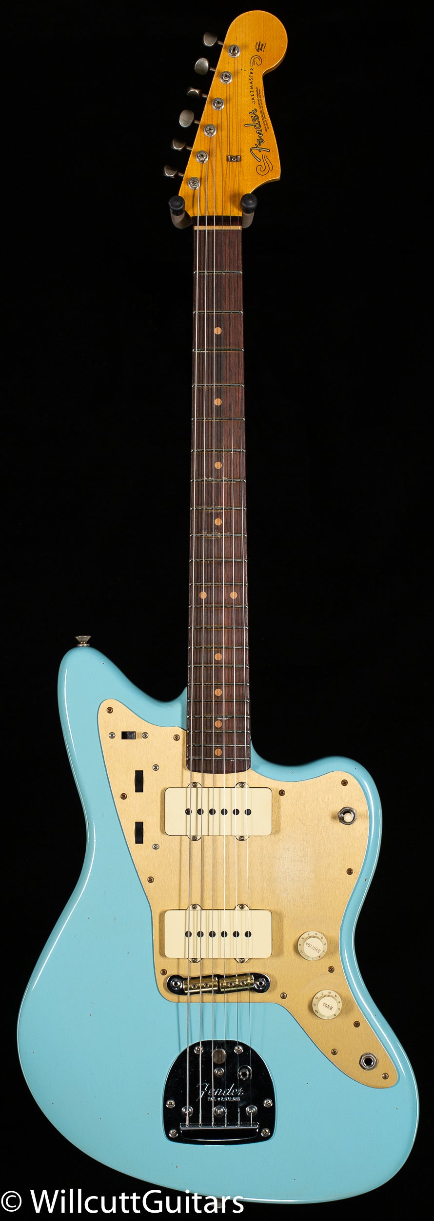 Fender Custom Shop 1959 250K Jazzmaster Journeyman Relic Faded Aged Daphne Blue (308)
