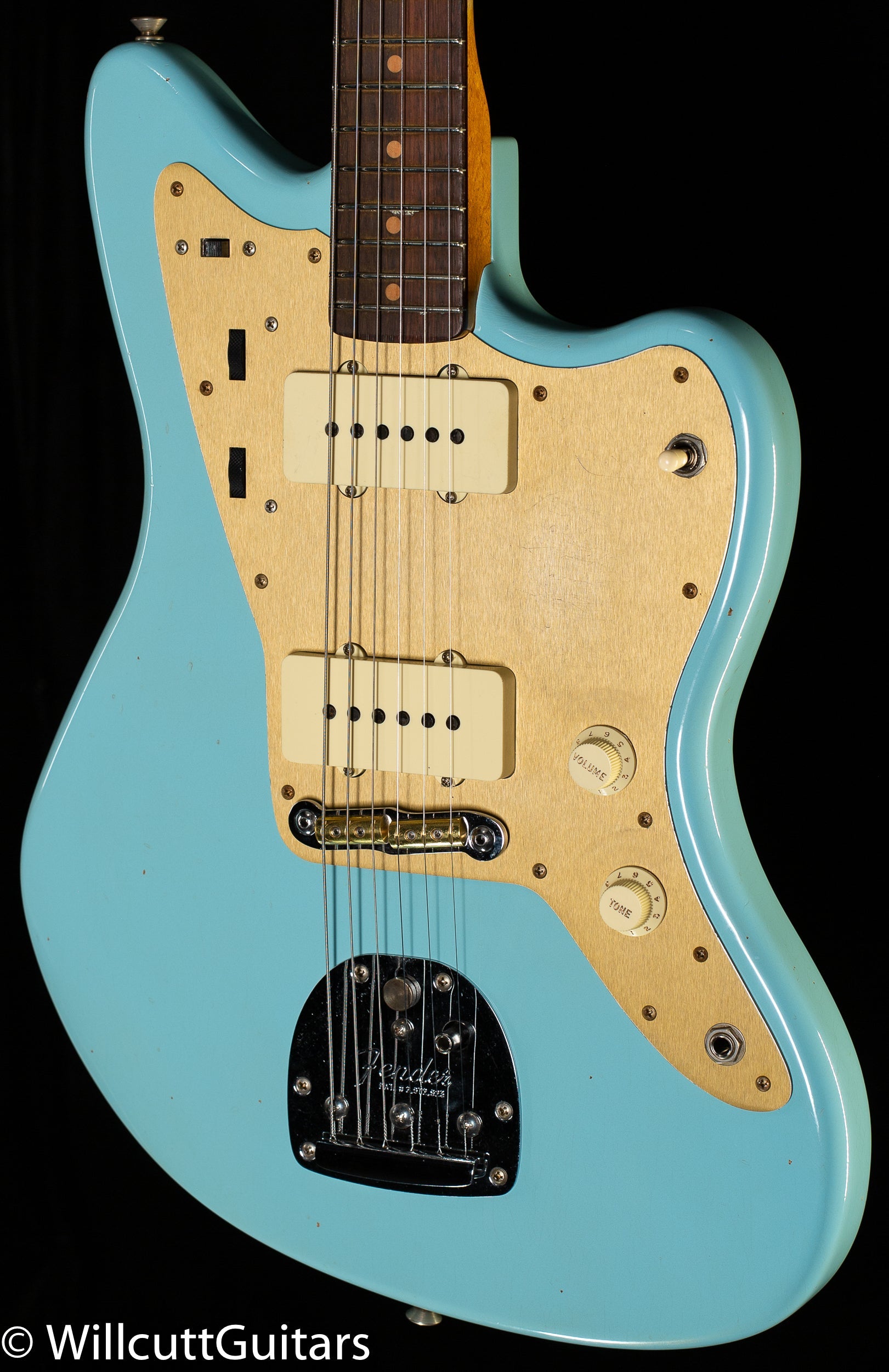 Fender Custom Shop 1959 250K Jazzmaster Journeyman Relic Faded Aged Daphne Blue (308)
