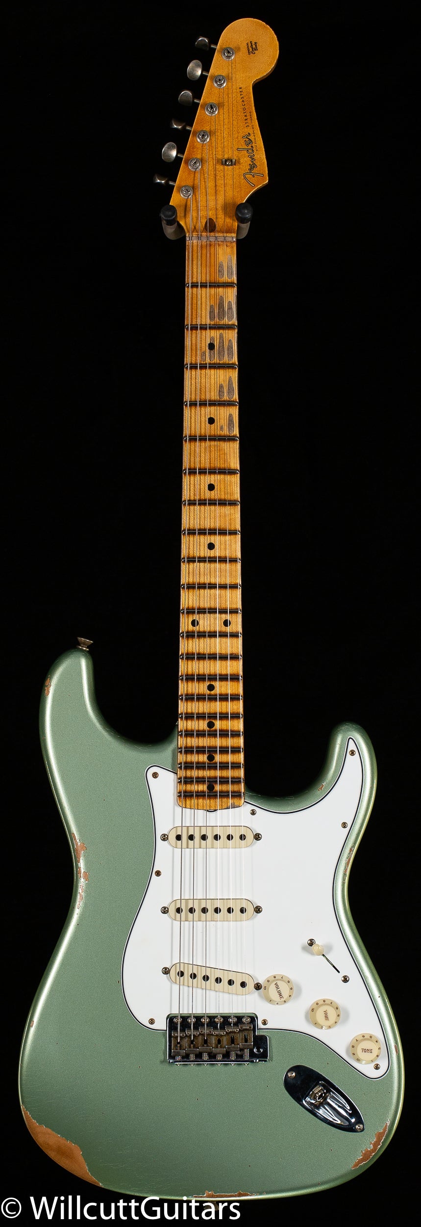 Fender Custom Shop Tomatillo Stratocaster Relic Super Faded Aged Sage Green Metallic (344)