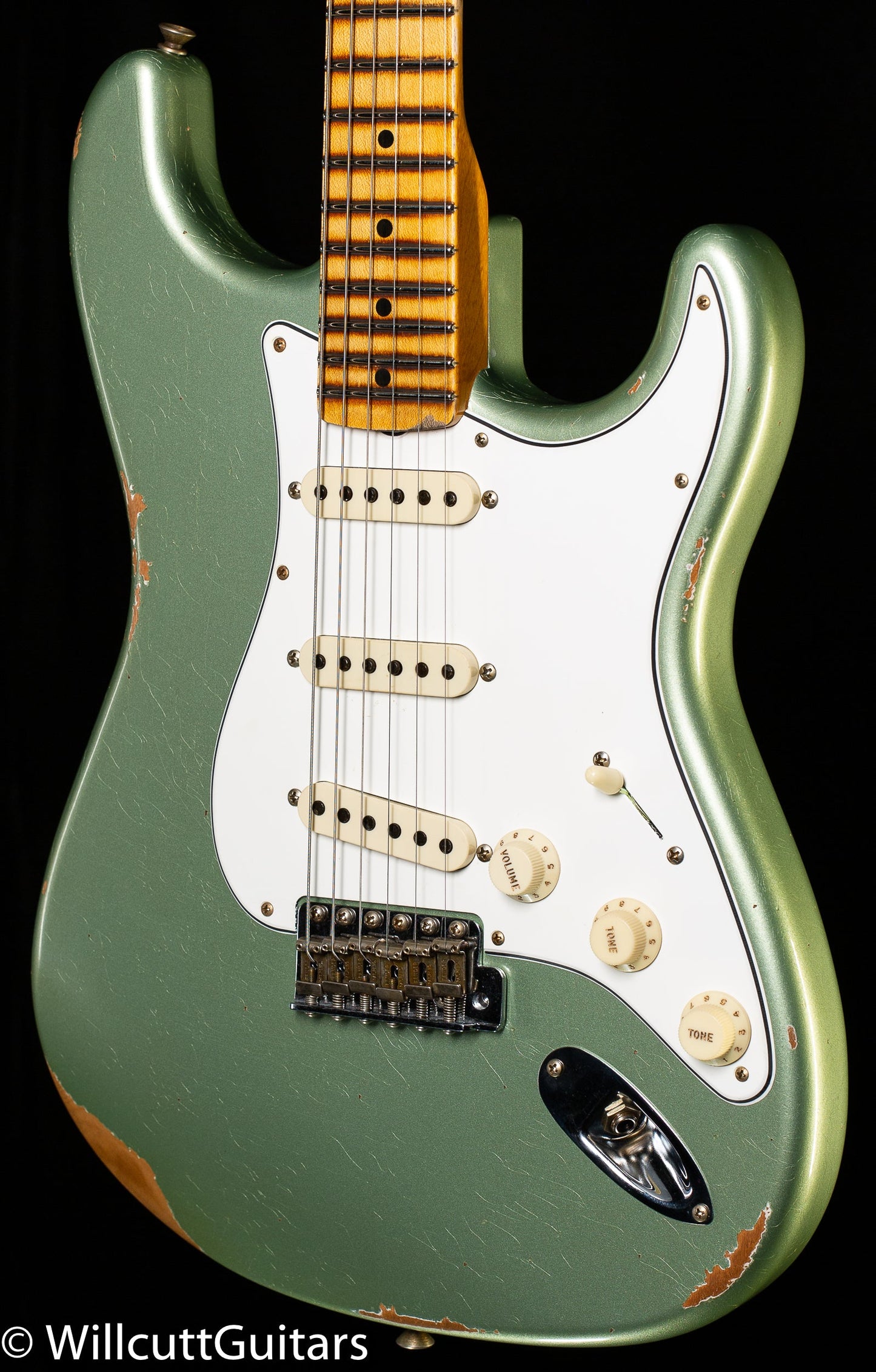Fender Custom Shop Tomatillo Stratocaster Relic Super Faded Aged Sage Green Metallic (344)