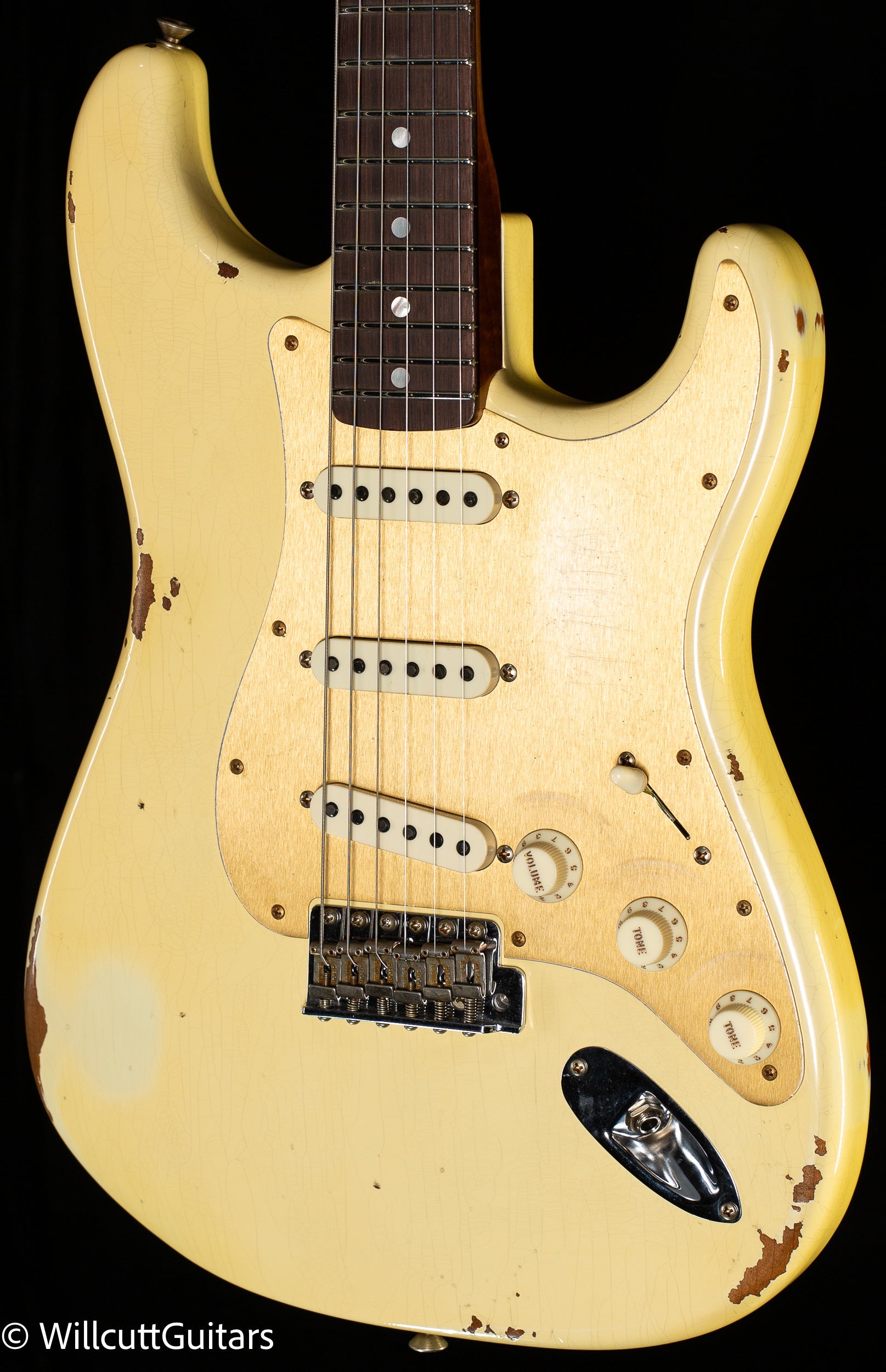 Fender Custom Shop LTD Roasted Bighead Strat Relic Aged Vintage White (189)