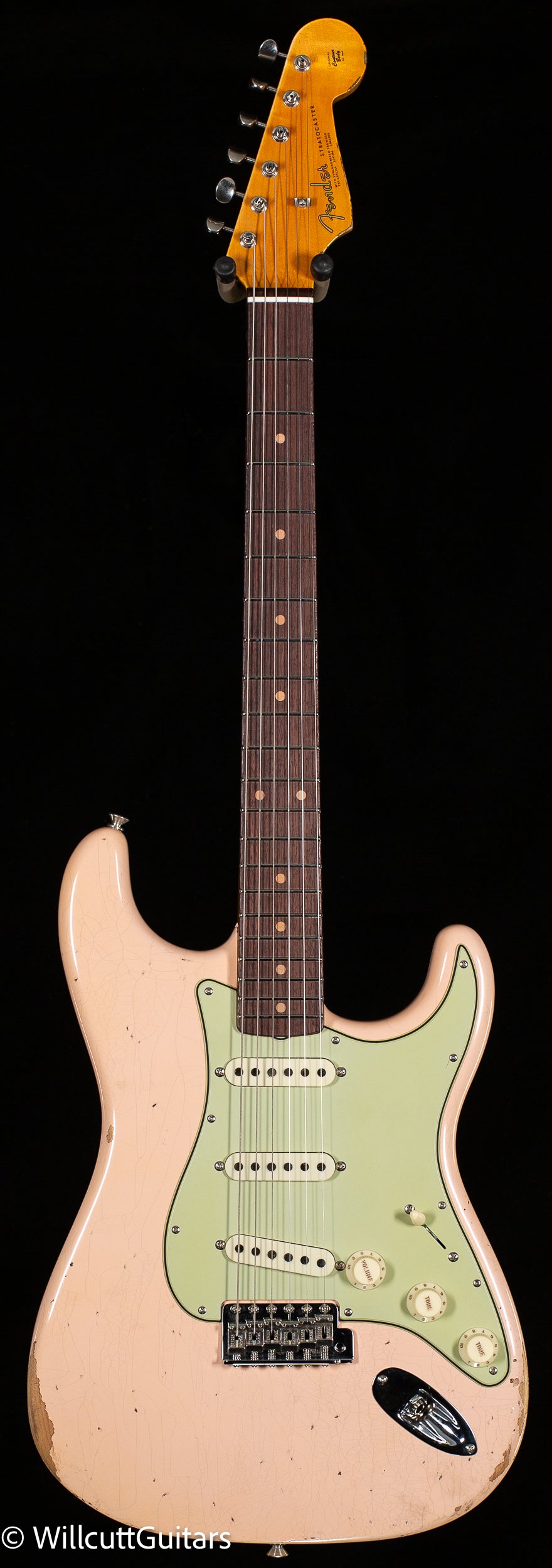 Fender Custom Shop Late 1962 Strat Relic/ Closet Classic Super Faded Aged Shell Pink (556)