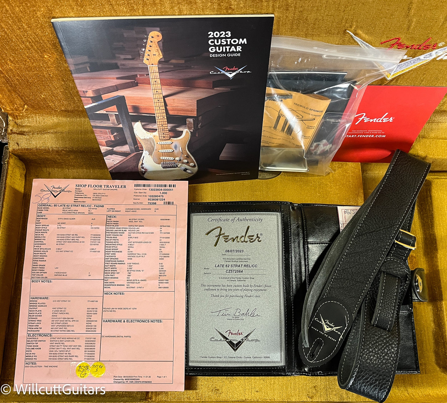 Fender Custom Shop Late 1962 Strat Relic/ Closet Classic Faded Aged Daphne Blue (564)