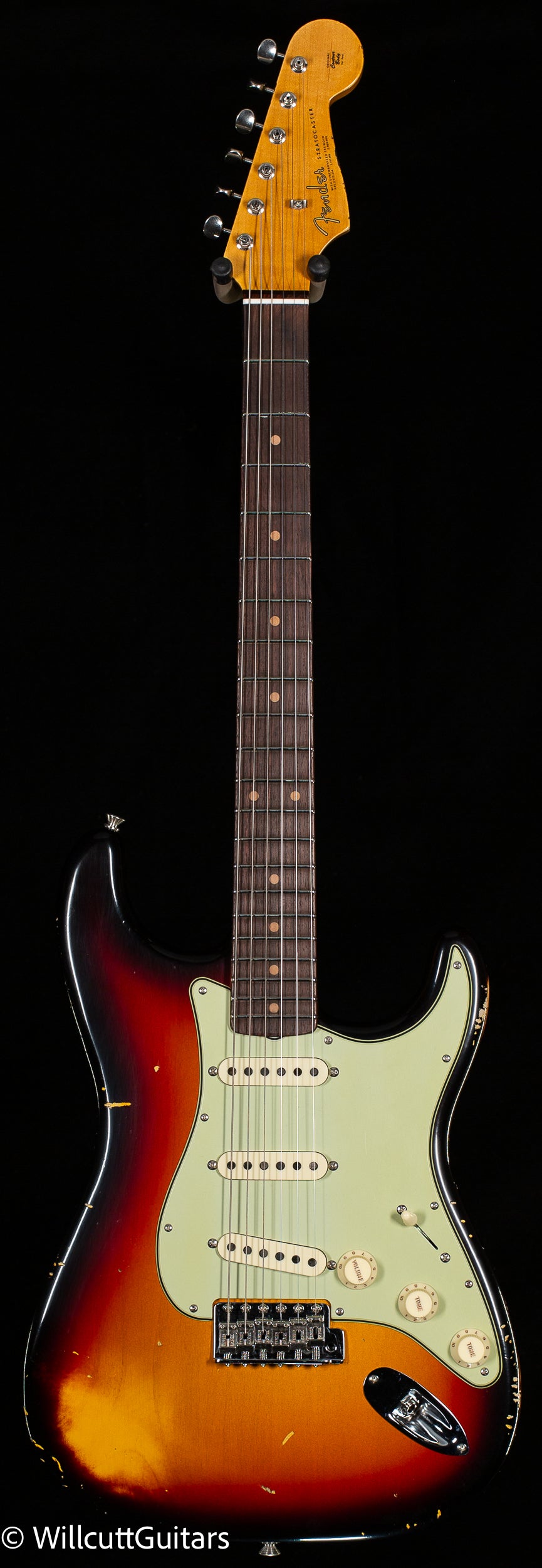 Fender Custom Shop Late 1962 Strat Relic Closet Classic Hardware 3-Tone Sunburst (643)
