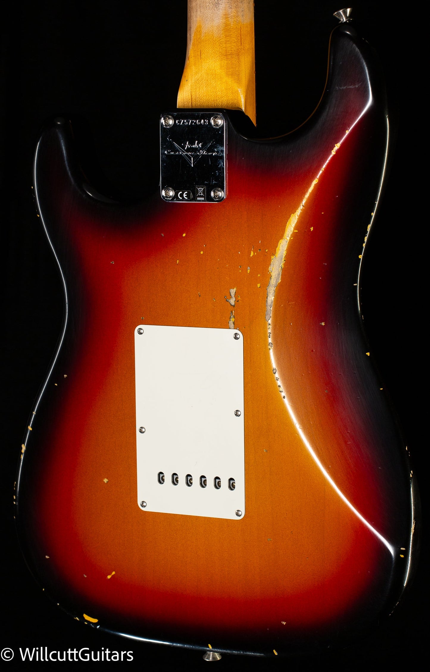 Fender Custom Shop Late 1962 Strat Relic Closet Classic Hardware 3-Tone Sunburst (643)