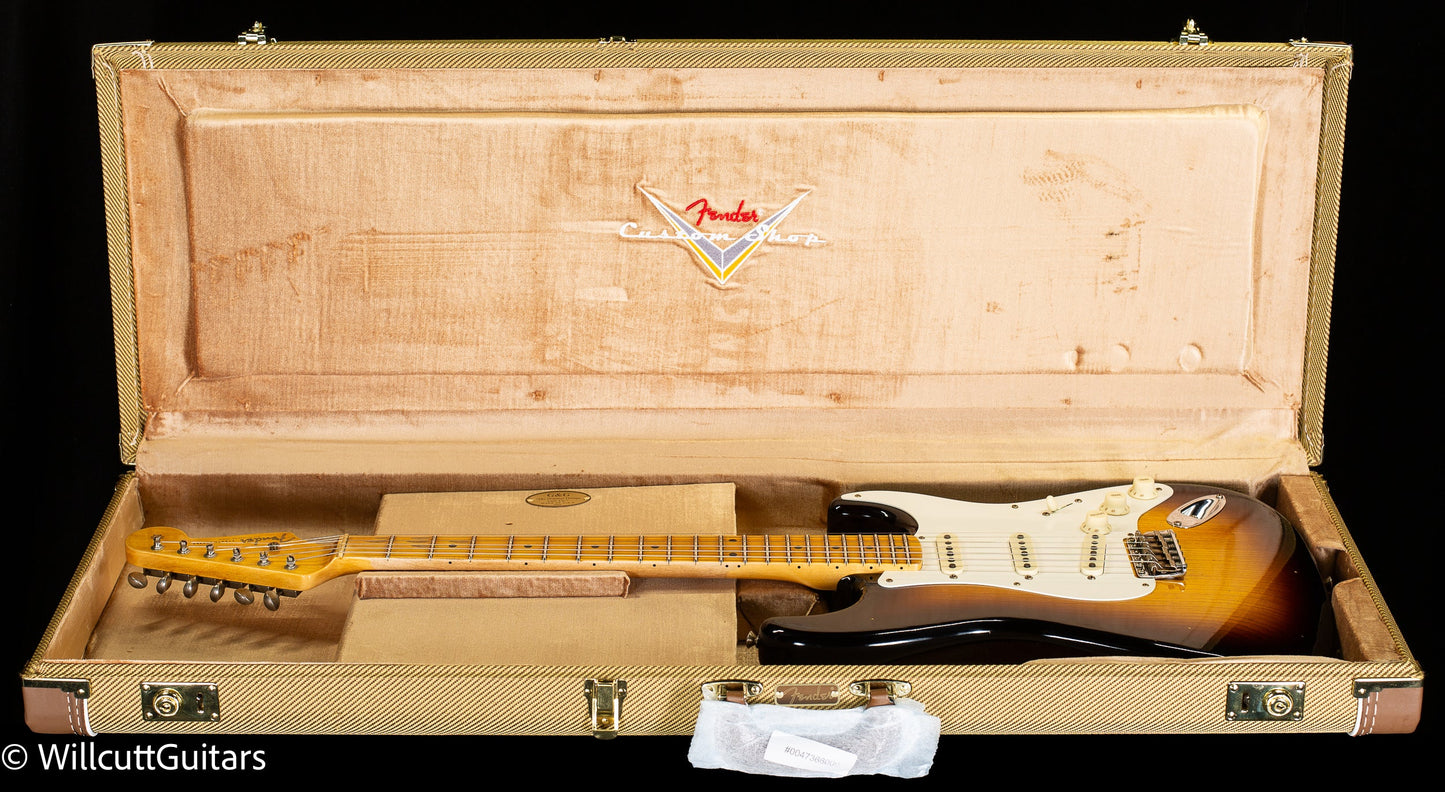 Fender Custom Shop 1956 Stratocaster Journeyman Relic Wide Faded 2-Color Sunburst (652)