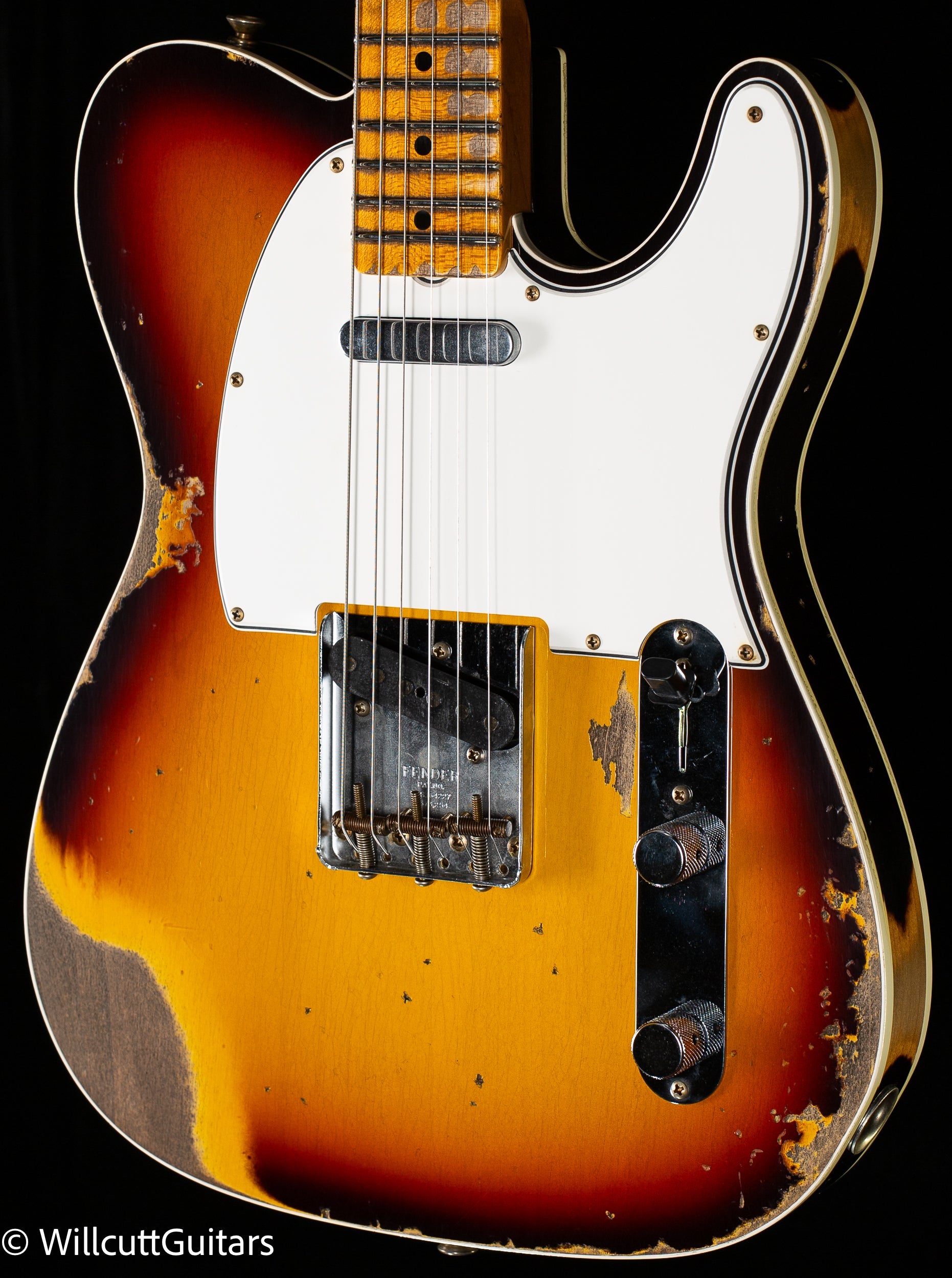 Fender Custom Shop 1965 Telecaster Custom Heavy Relic Faded 3-Tone Sunburst (934)