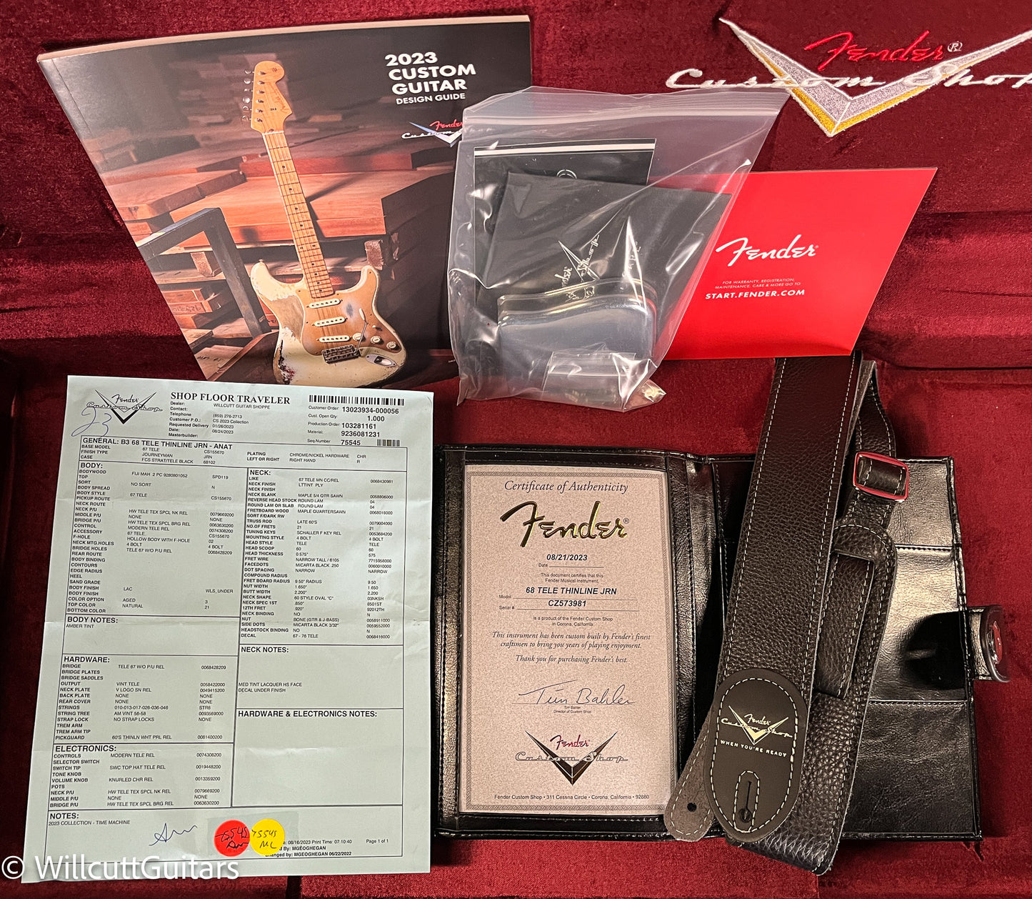 Fender Custom Shop 1968 Telecaster Thinline Journeyman Relic (981)