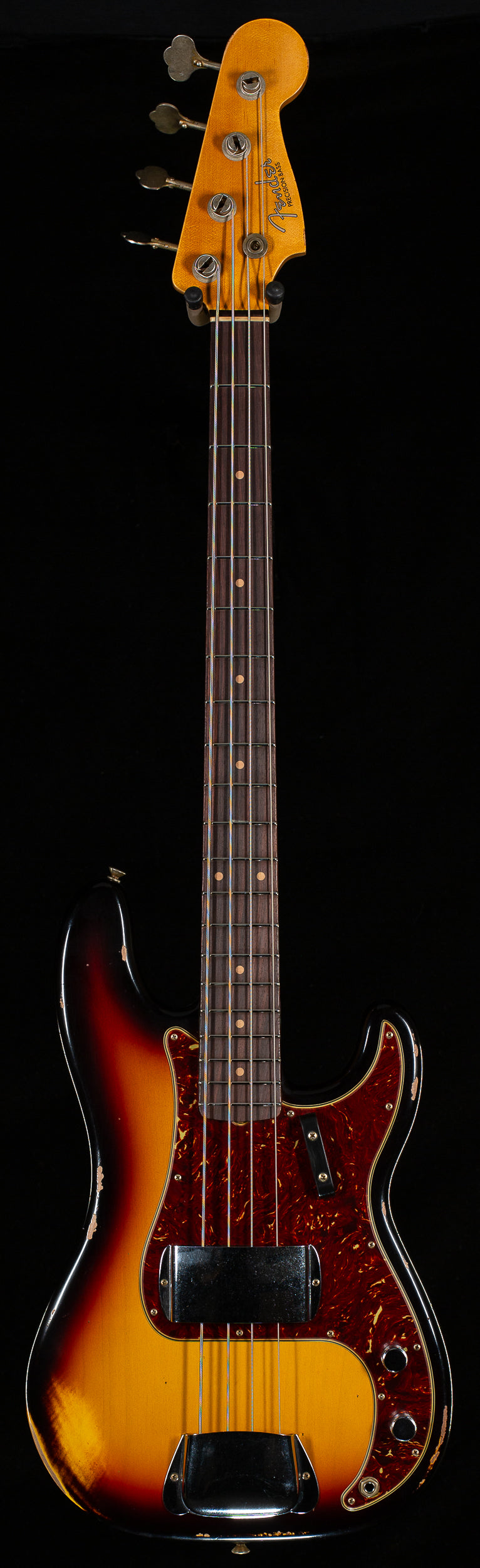 Fender Custom Shop 1964 Precision Bass Relic Bleached 3-Tone Sunburst (030)