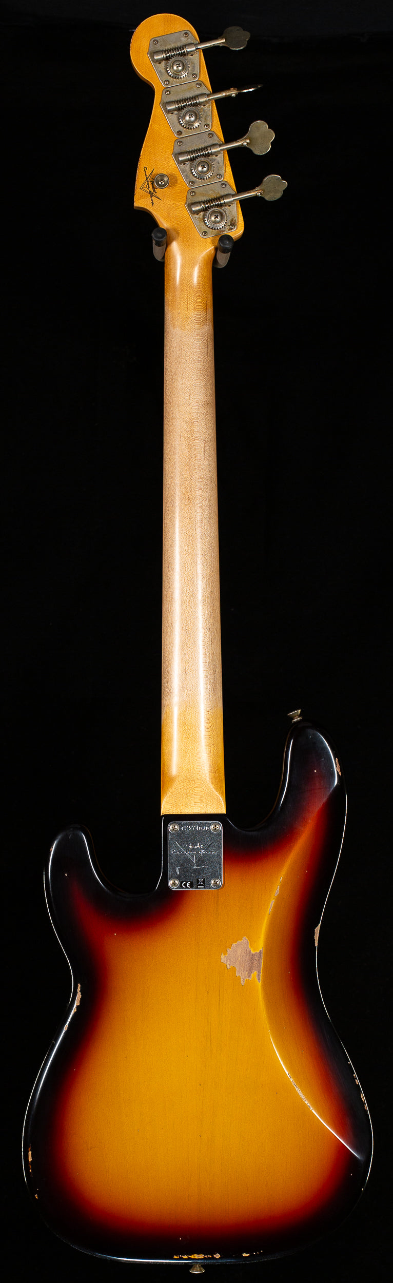 Fender Custom Shop 1964 Precision Bass Relic Bleached 3-Tone Sunburst (030)