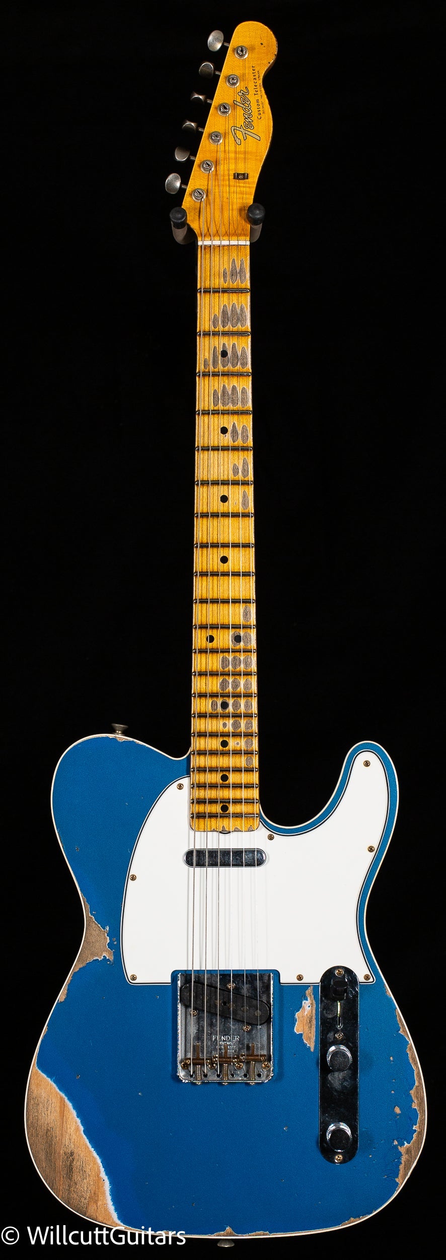 Fender Custom Shop 1965 Telecaster Custom Heavy Relic Faded Aged Lake Placid Blue (177)