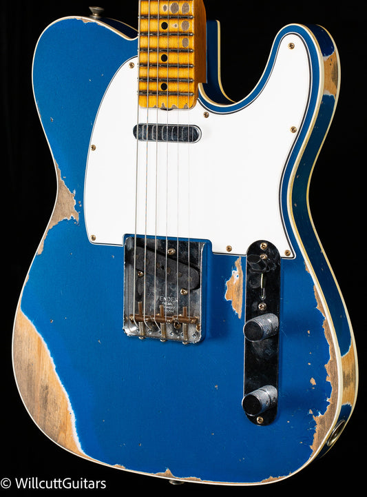 Fender Custom Shop 1965 Telecaster Custom Heavy Relic Faded Aged Lake Placid Blue (177)