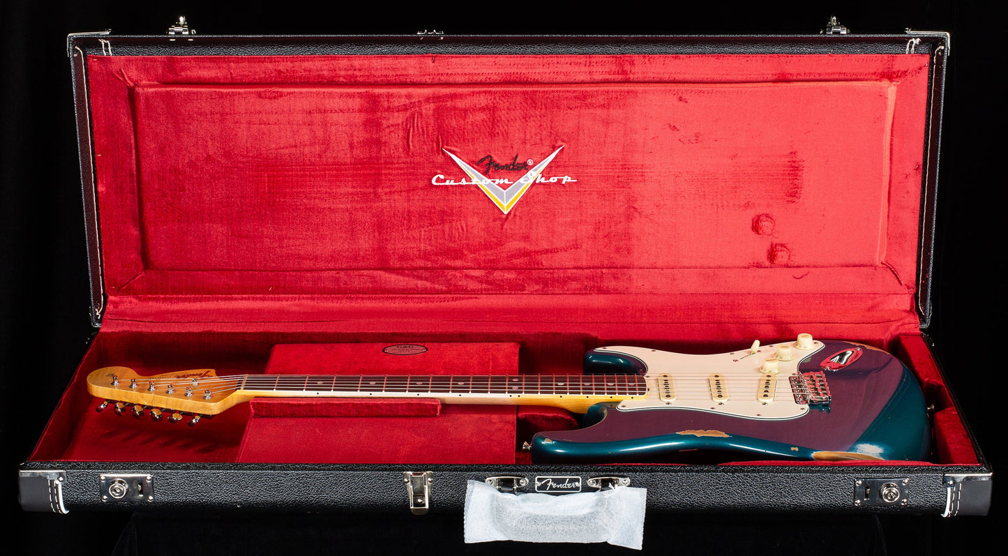 Fender Custom Shop 1967 Stratocaster Relic Closet Closet Hardware Aged Turquoise (823)