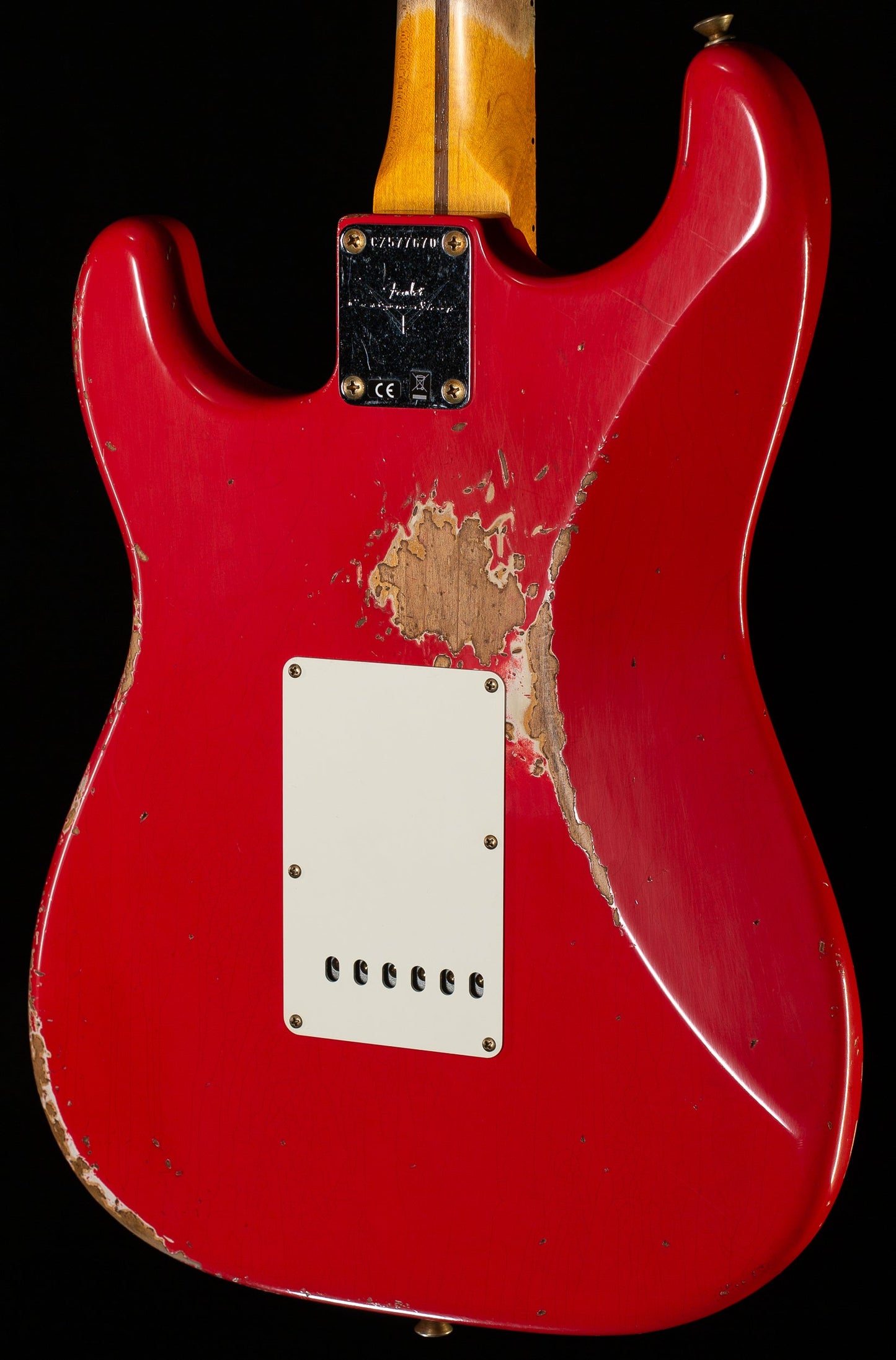 Fender Custom Shop 1957 Stratocaster Heavy Relic Aged Fiesta Red  (670)