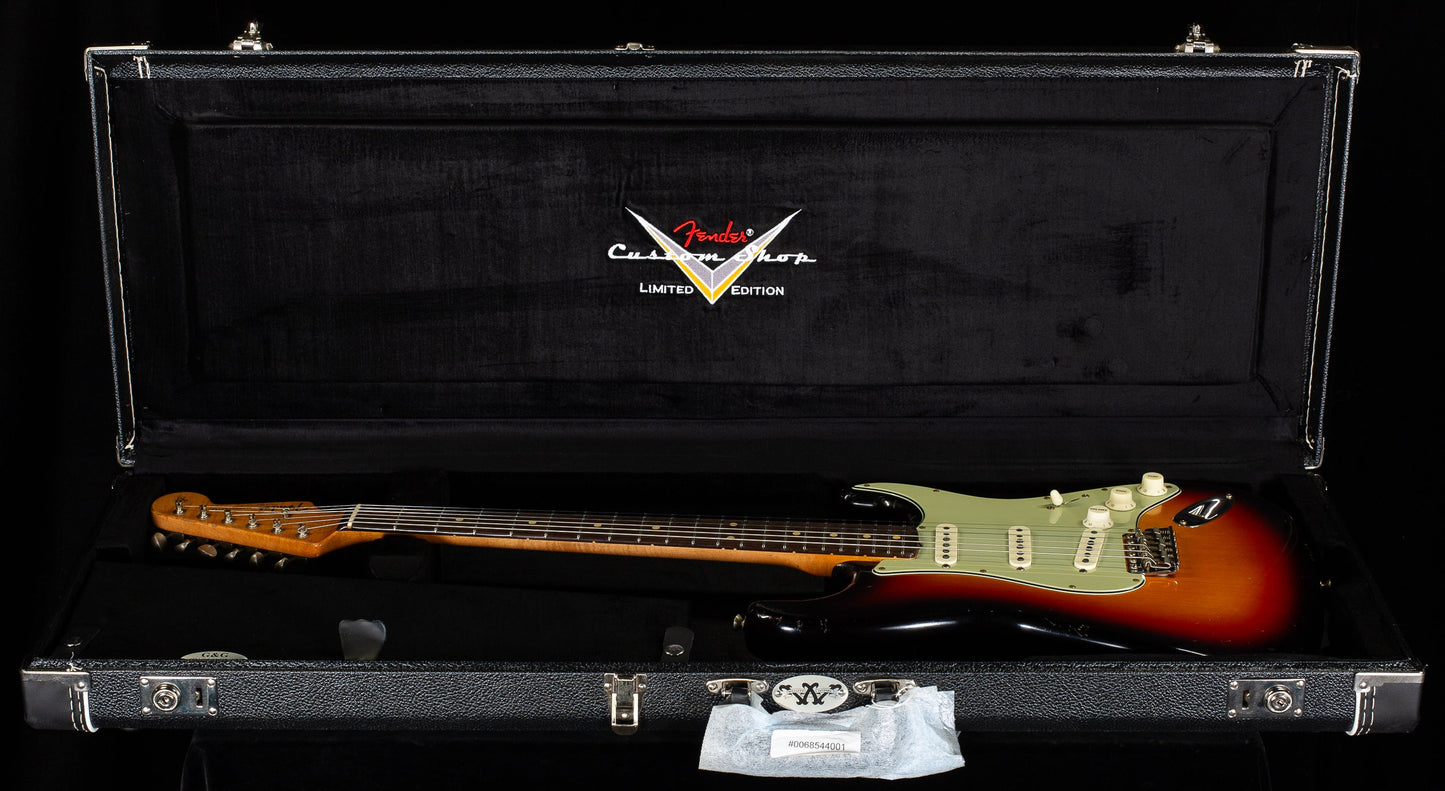 Fender Custom Shop Masterbuilt Dale Wilson True '62 Strat Journeyman 3-Tone Sunburst Brazilian 59 C (189)
