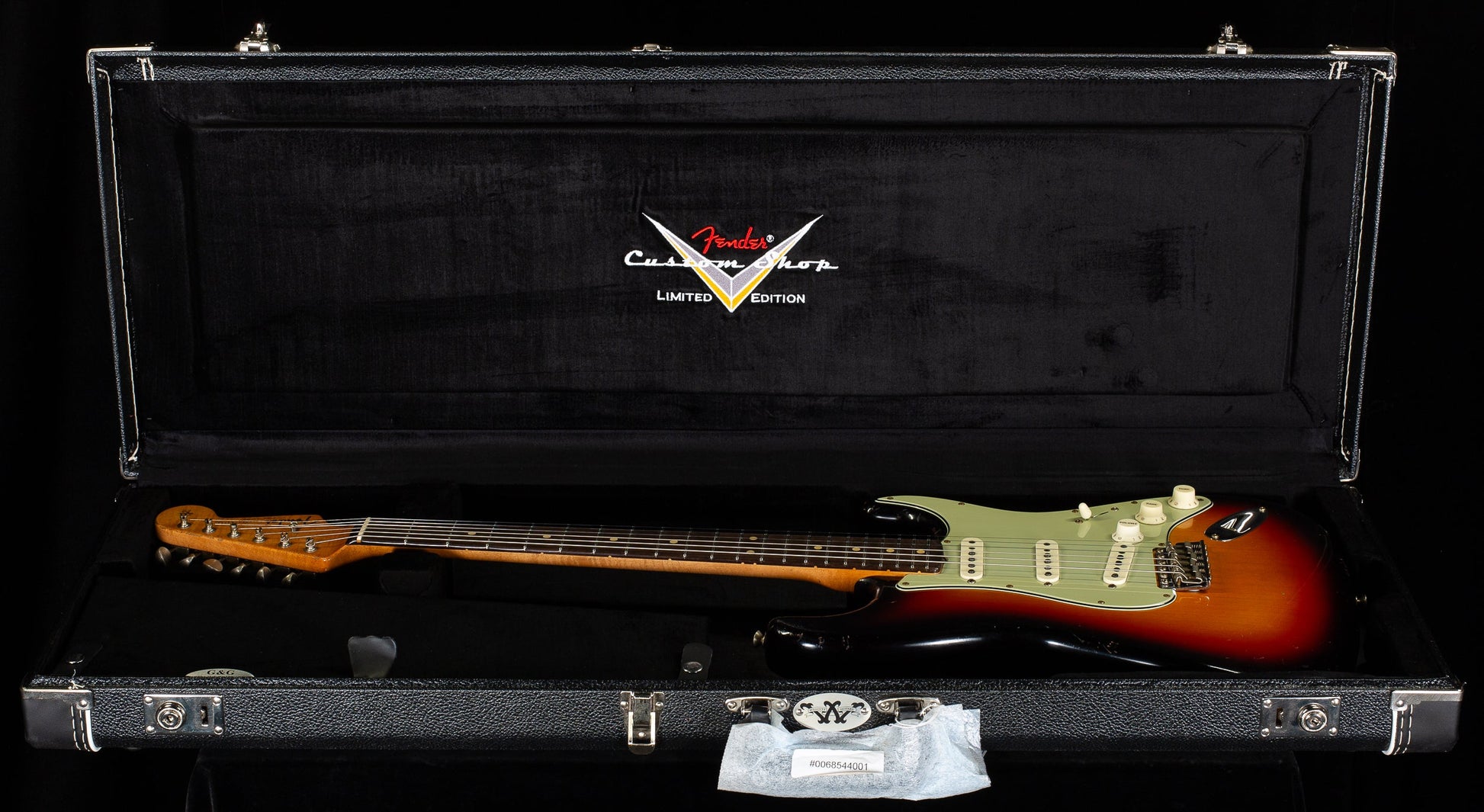 Fender Custom Shop Masterbuilt Dale Wilson True '62 Strat Journeyman 3-Tone Sunburst Brazilian 59 C (189)