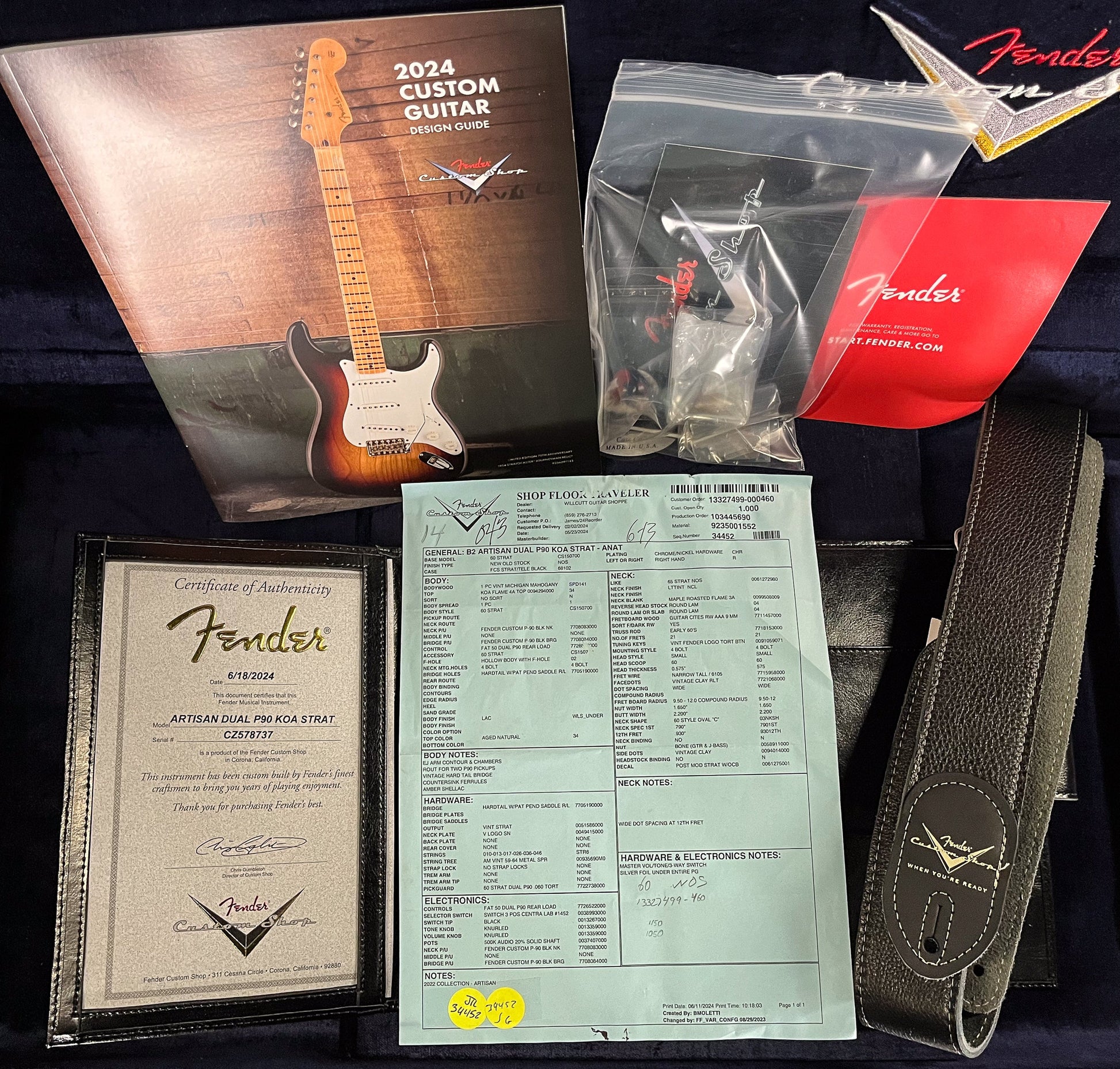 Fender Custom Shop Artisan Dual P90 Stratocaster Aged Natural (737)