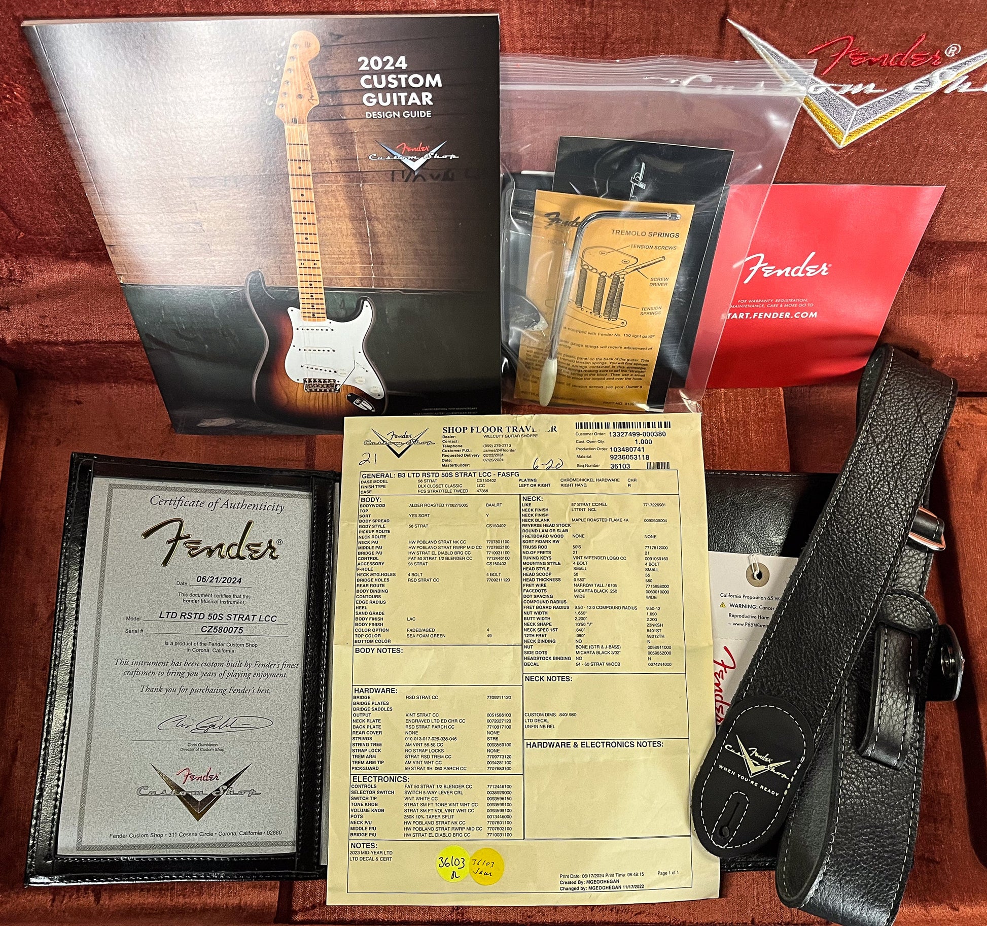 Fender Custom Shop LTD Roasted 50s Stratocaster Deluxe Closet Classic Faded Aged Sea Foam Green (075)