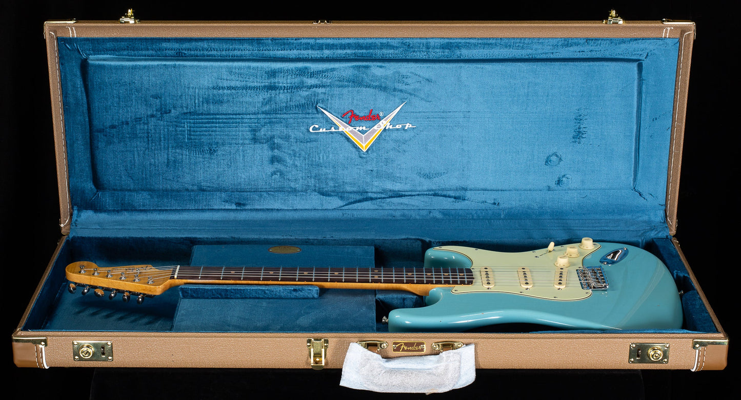 Fender Custom 1964 Stratocaster Journeyman Relic Aged Daphne Blue (627)