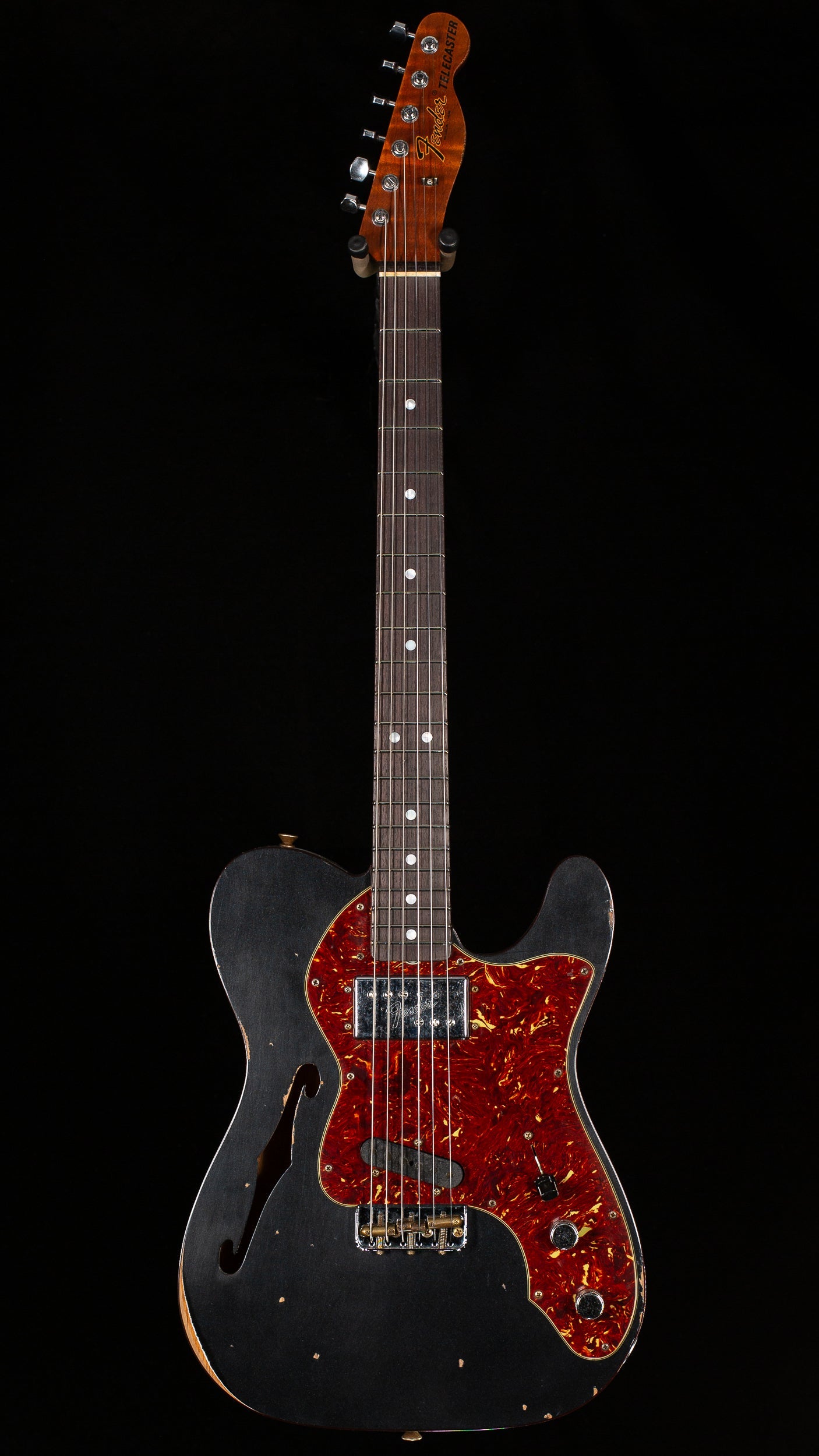 Fender Custom Shop LTD 1972 Telecaster Custom Thinline Relic Black Pearl (108)